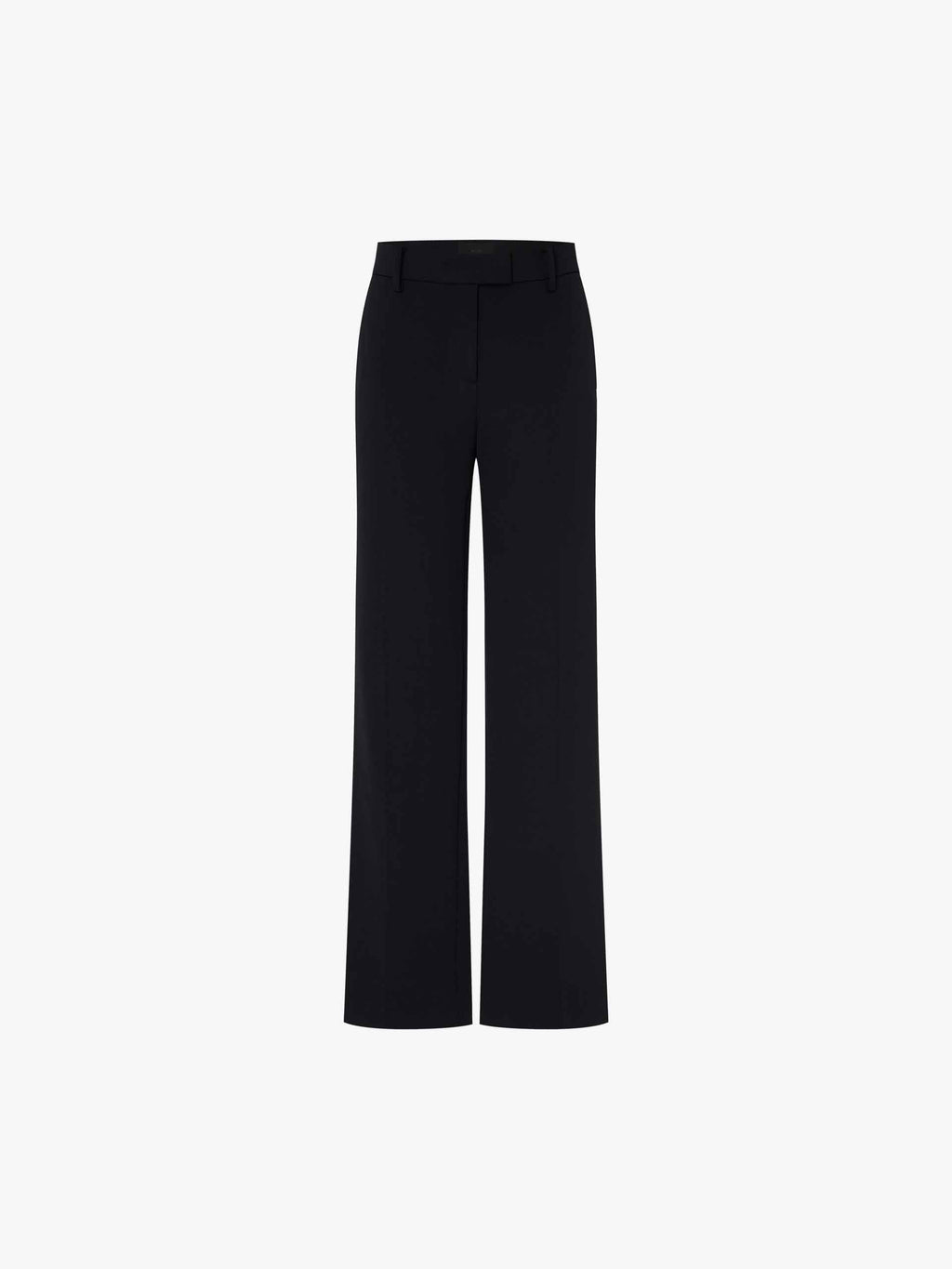 Mid Waist Straight Black Pants