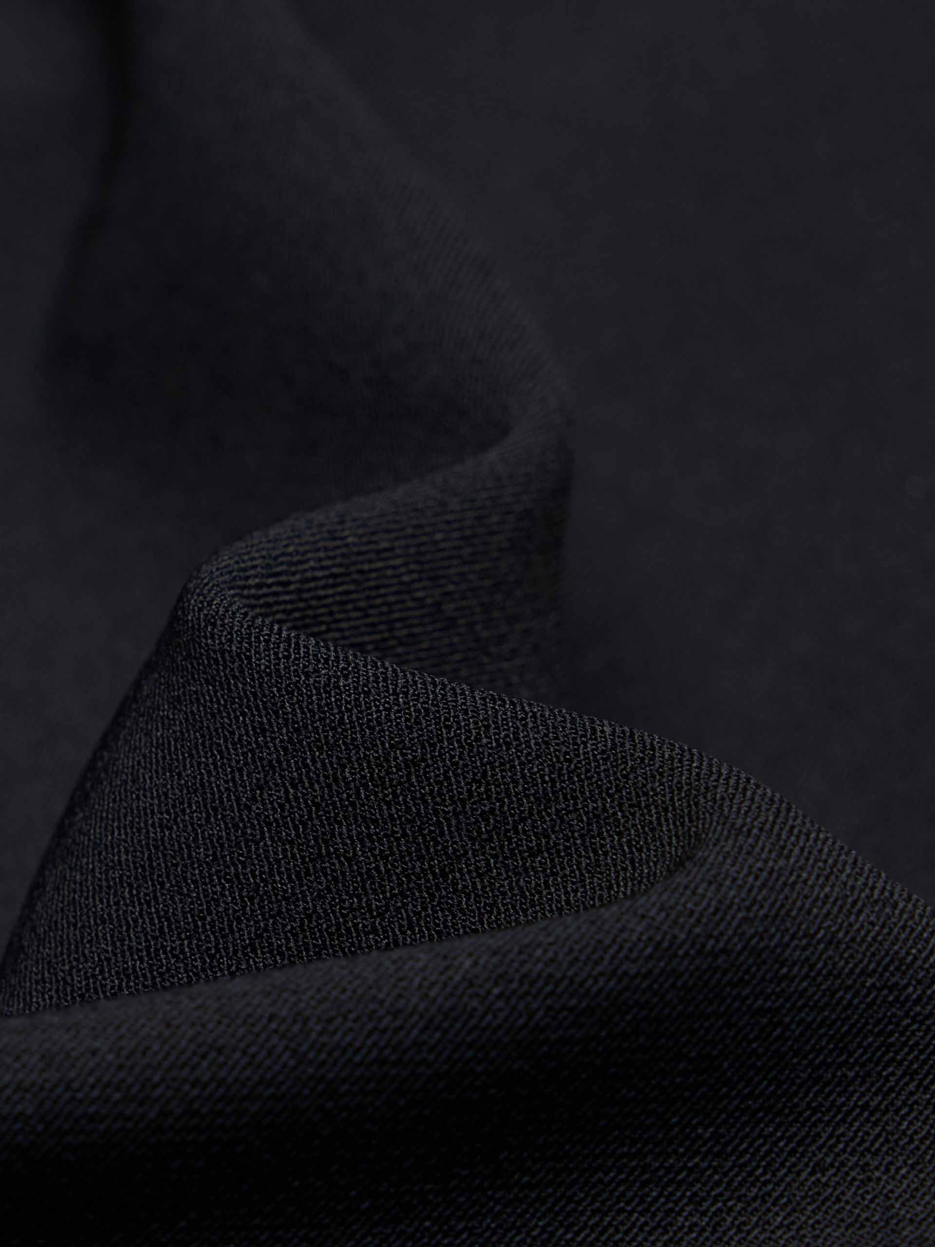 Mid Waist Straight Black Pants