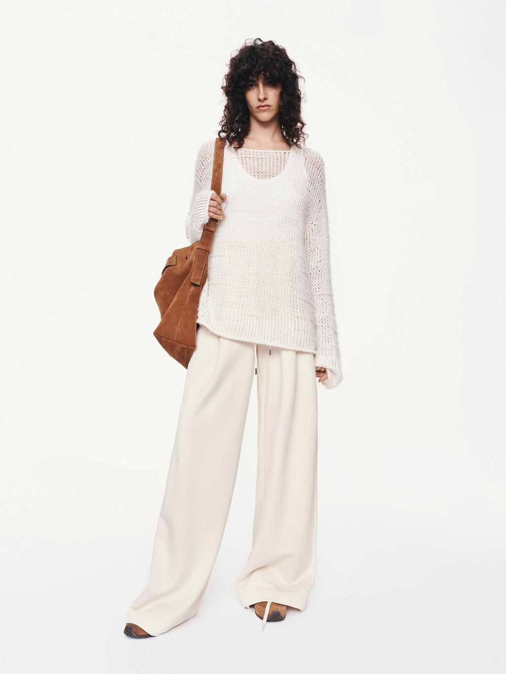 Cotton Drawstring Relaxed Trousers