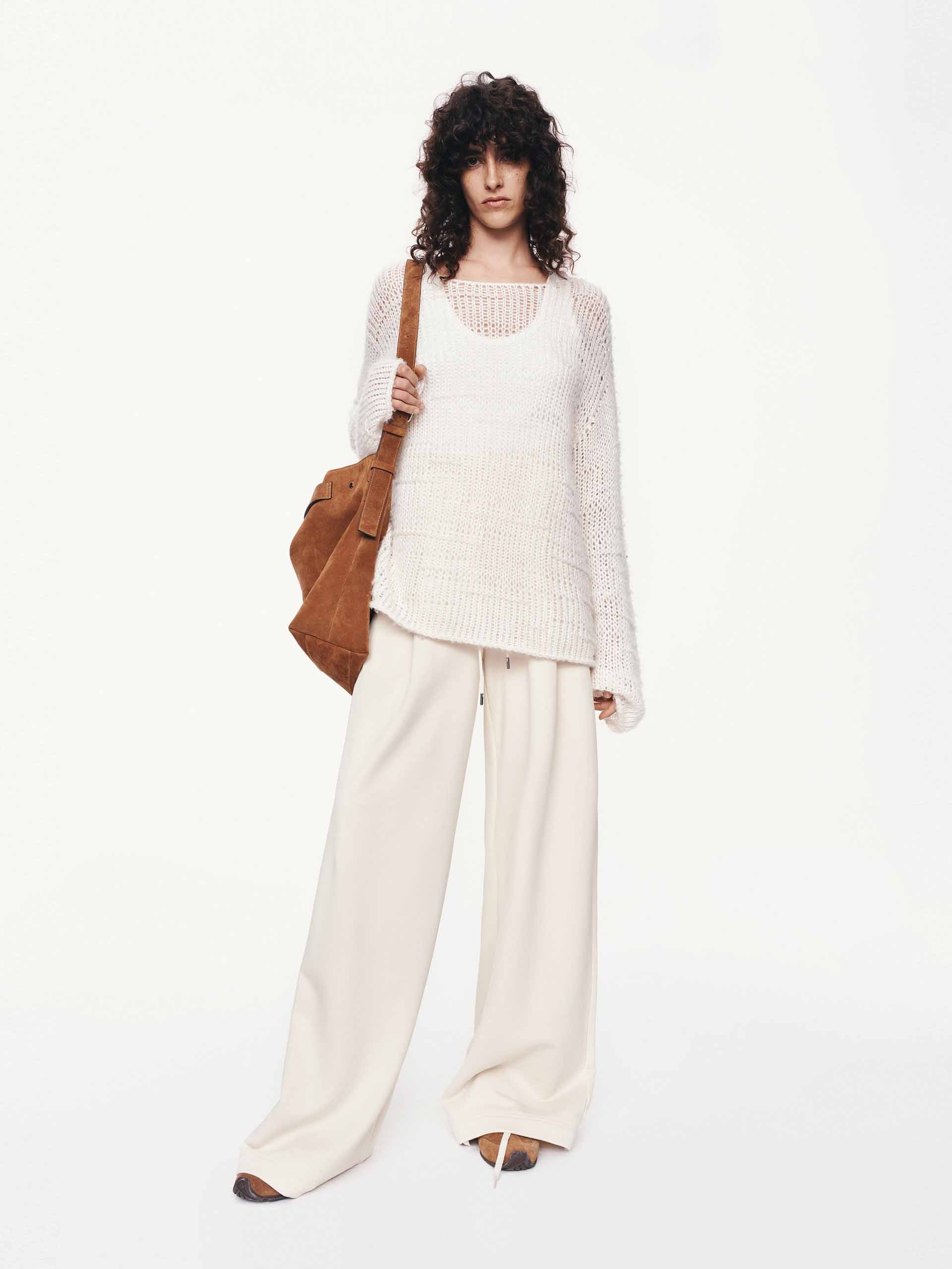 Cotton Drawstring Relaxed Trousers