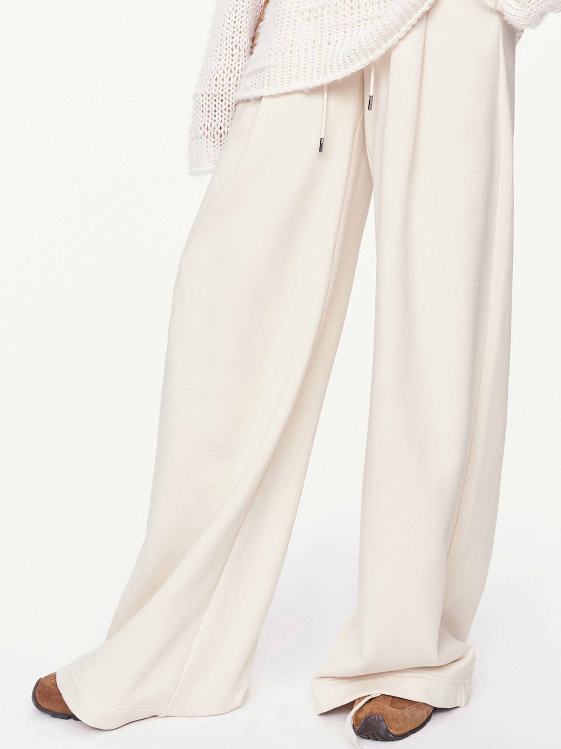 Cotton Drawstring Relaxed Trousers