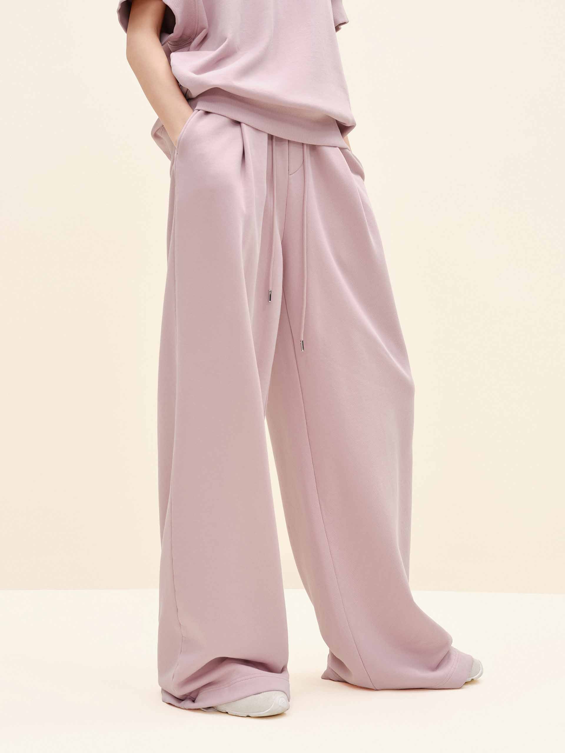 Cotton Drawstring Relaxed Trousers