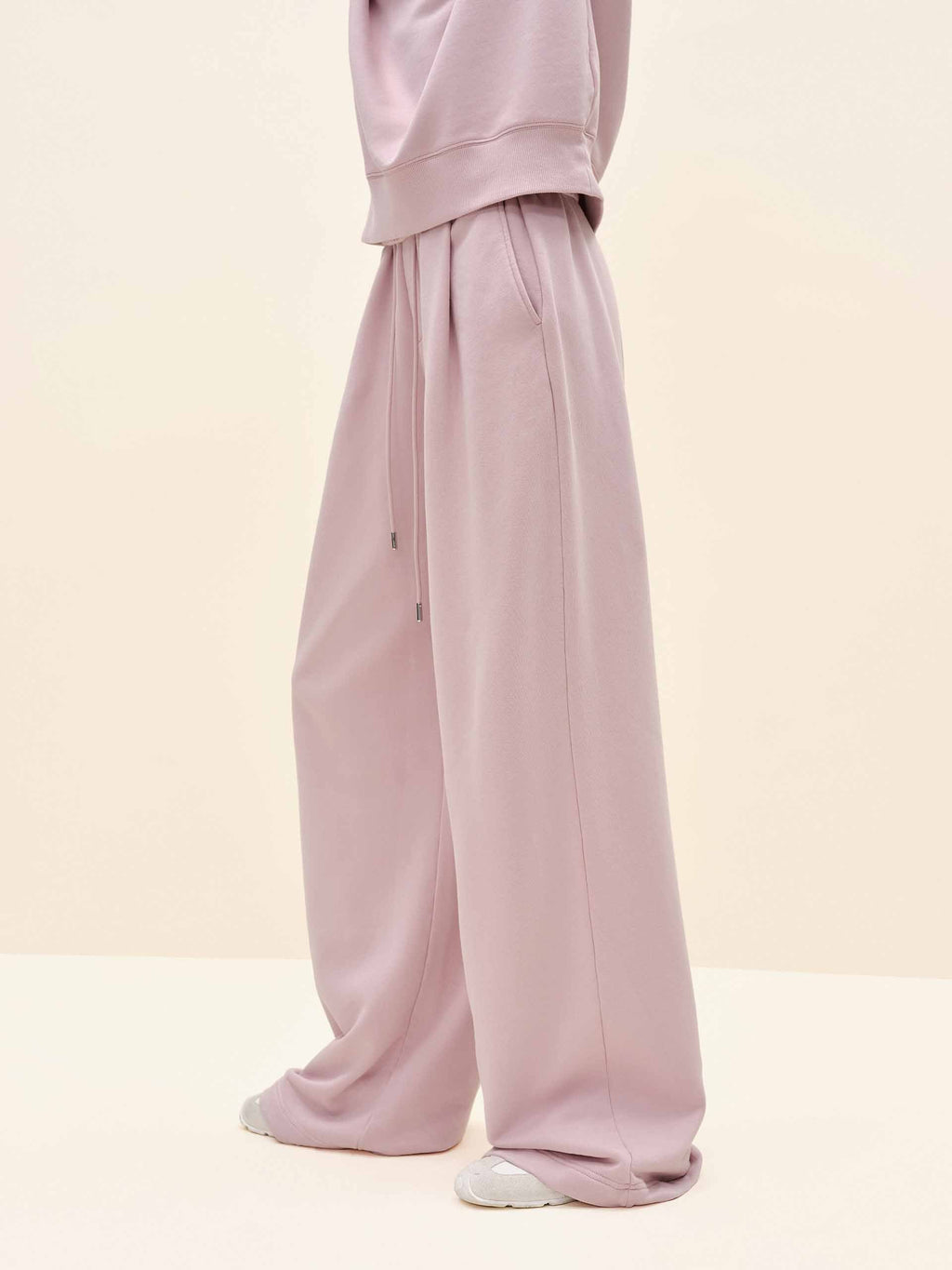 Cotton Drawstring Relaxed Trousers