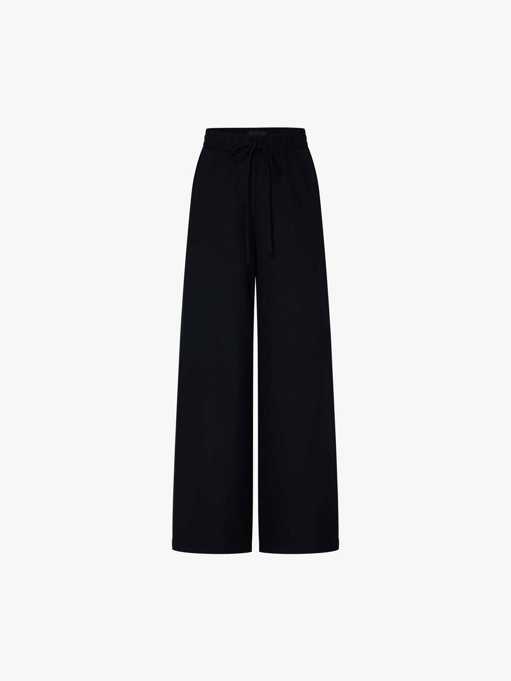 Wool Blend Relaxed Trousers