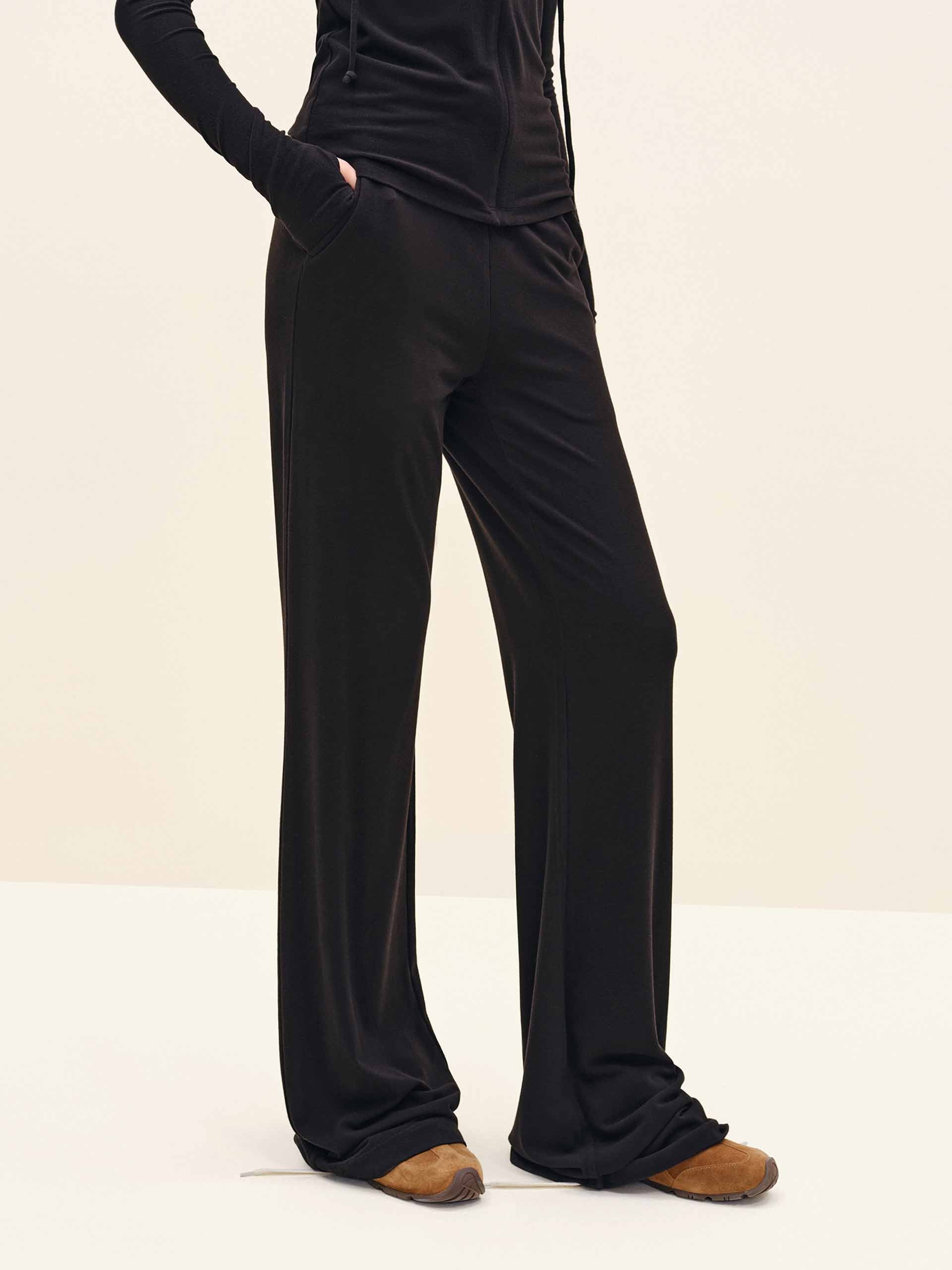 Drawstring Flared Trousers