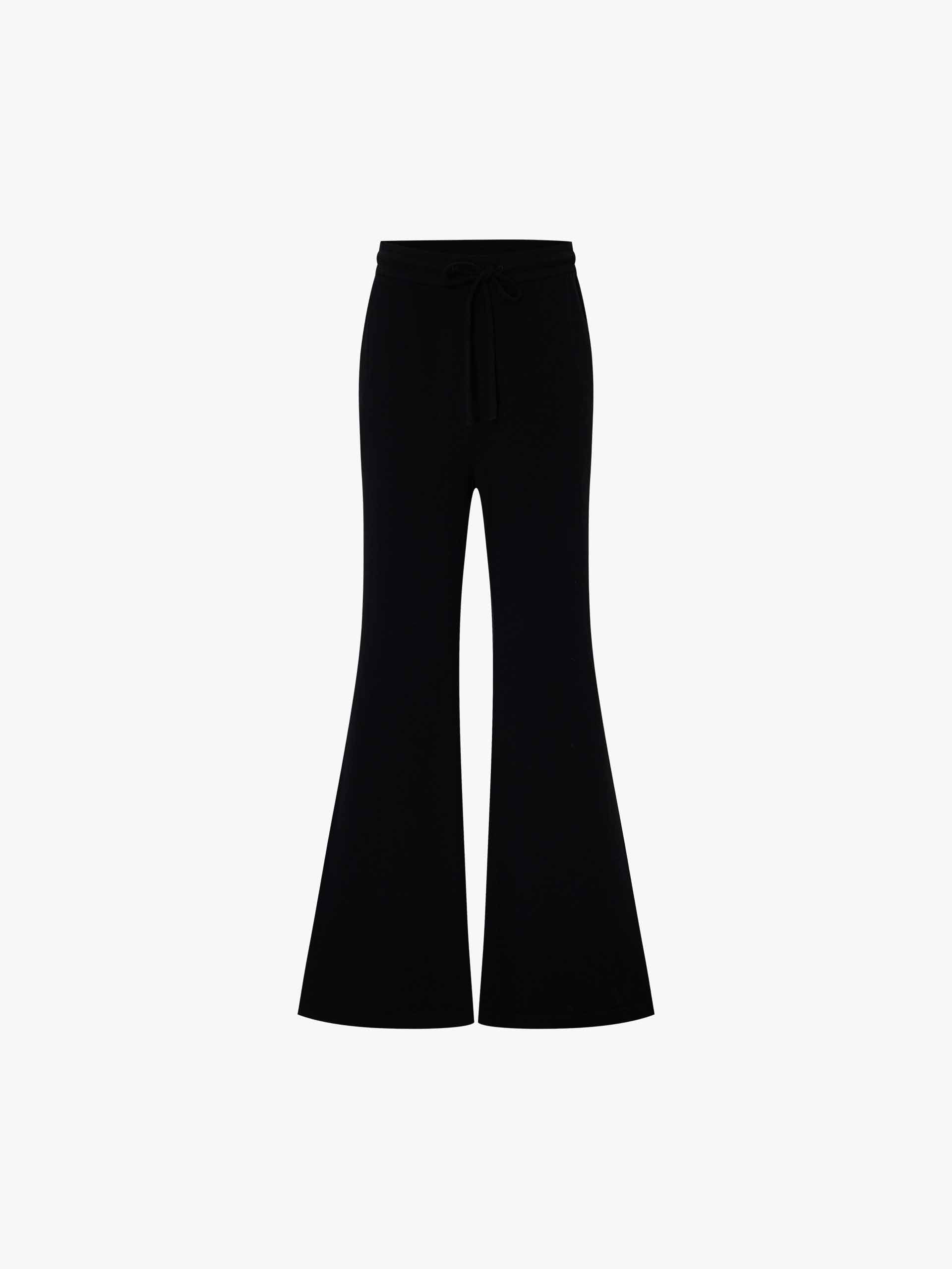 Drawstring Flared Trousers