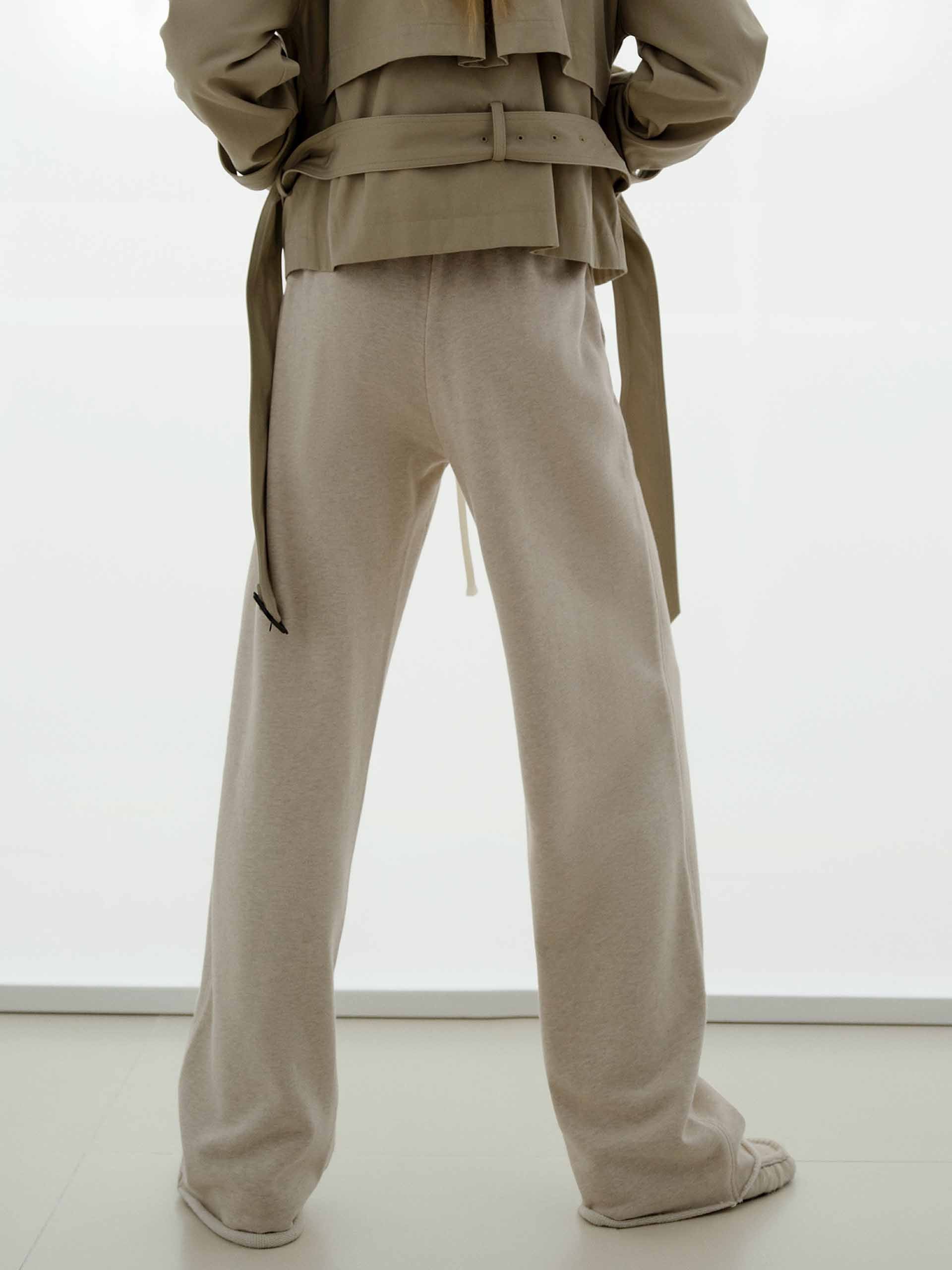 Cotton Drawstring Detail Trousers