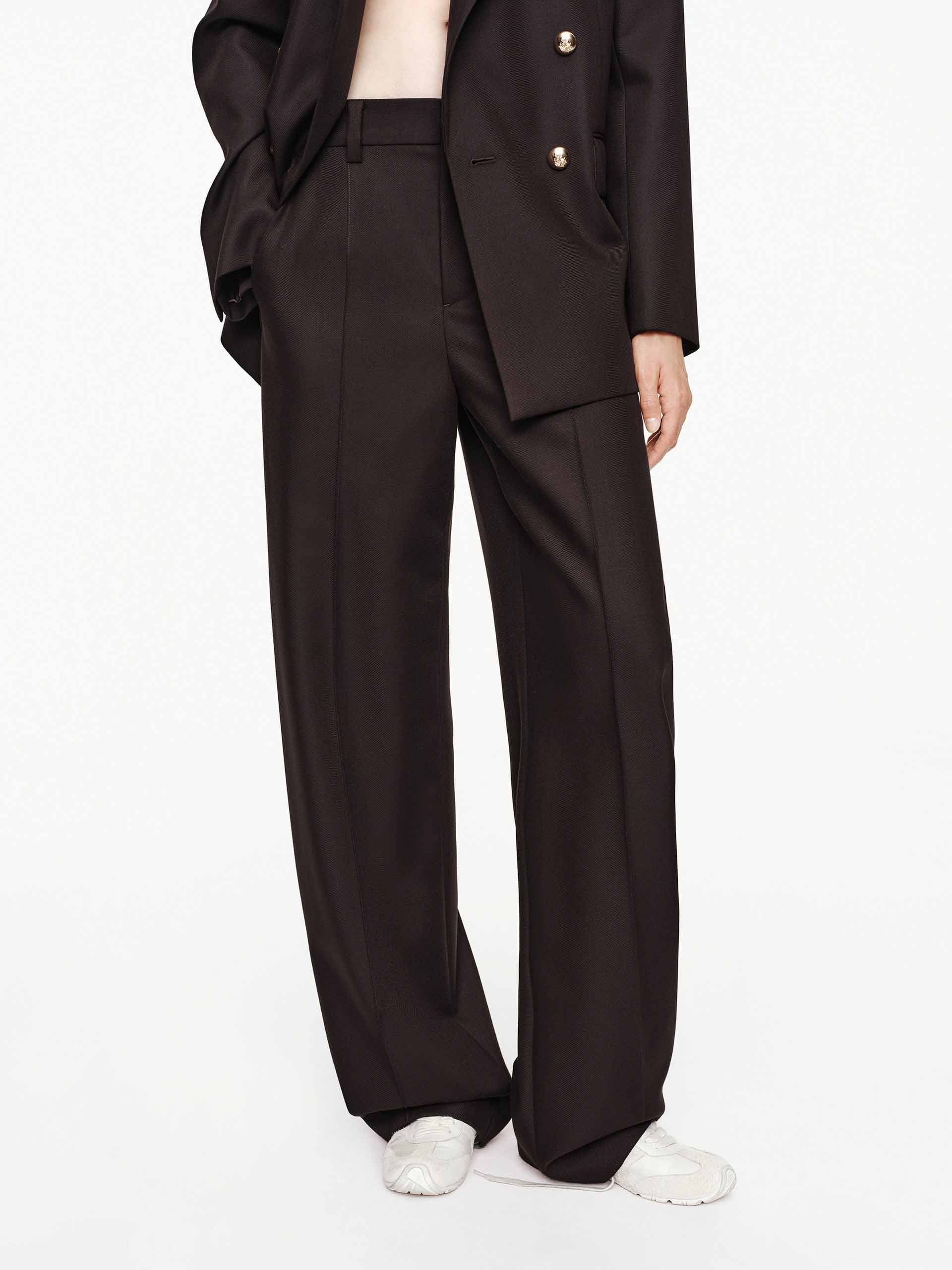 Relaxed Barrel Leg Trousers