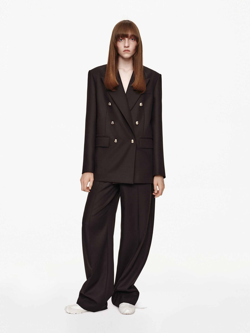 Relaxed Barrel Leg Trousers