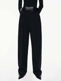 Barrel Leg Pleated Trousers