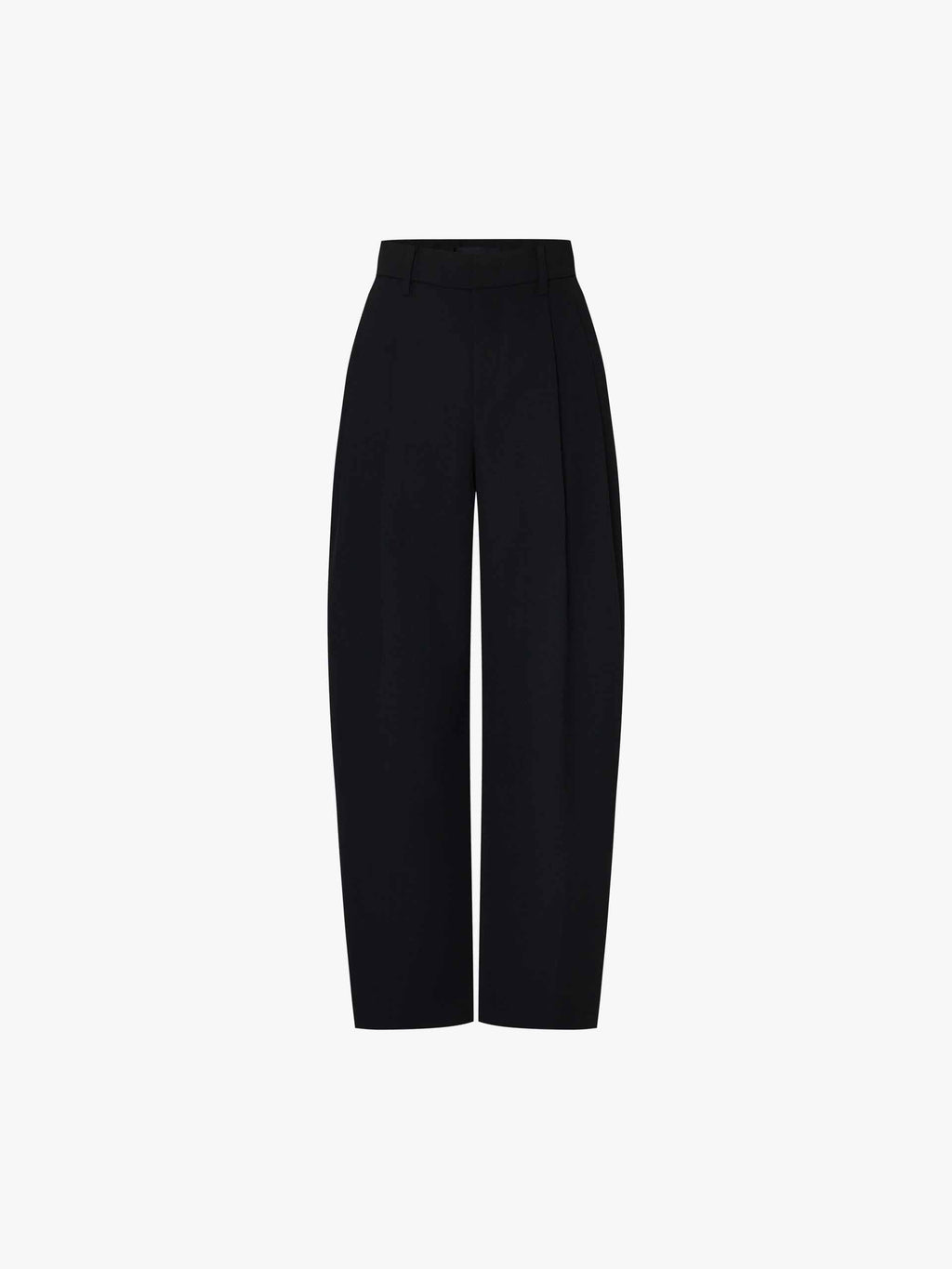 Barrel Leg Pleated Trousers