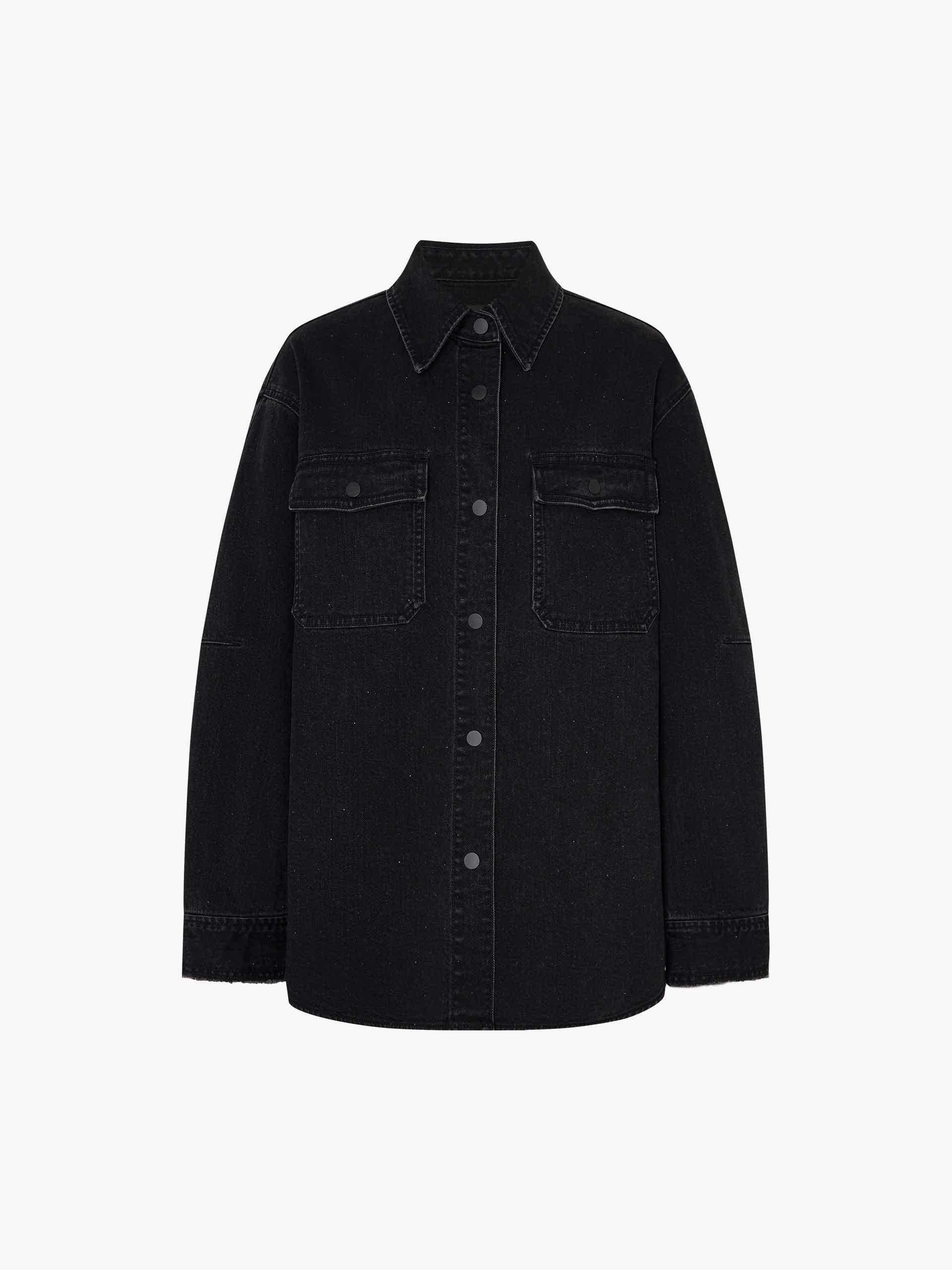Hotfix Rhinestones Denim Shirt