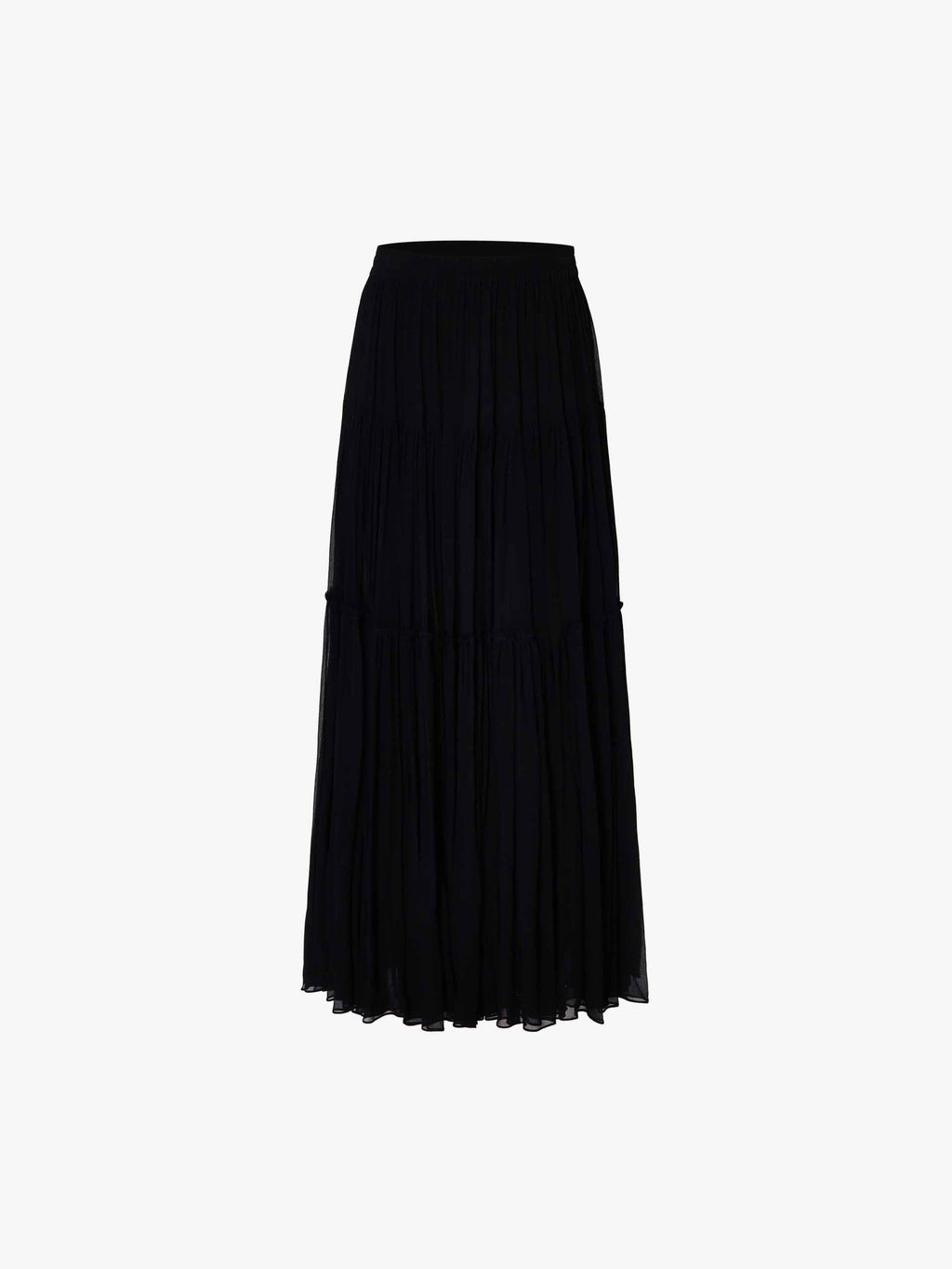 Semi-transparent Maxi Skirt