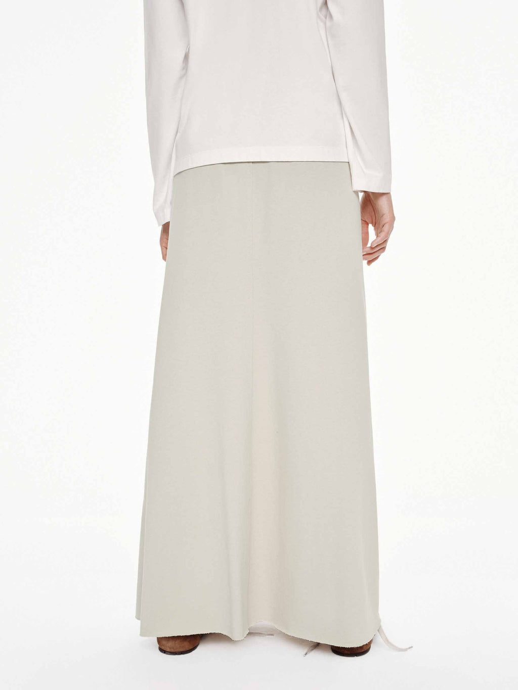 Raw Hem Drawstring Skirt