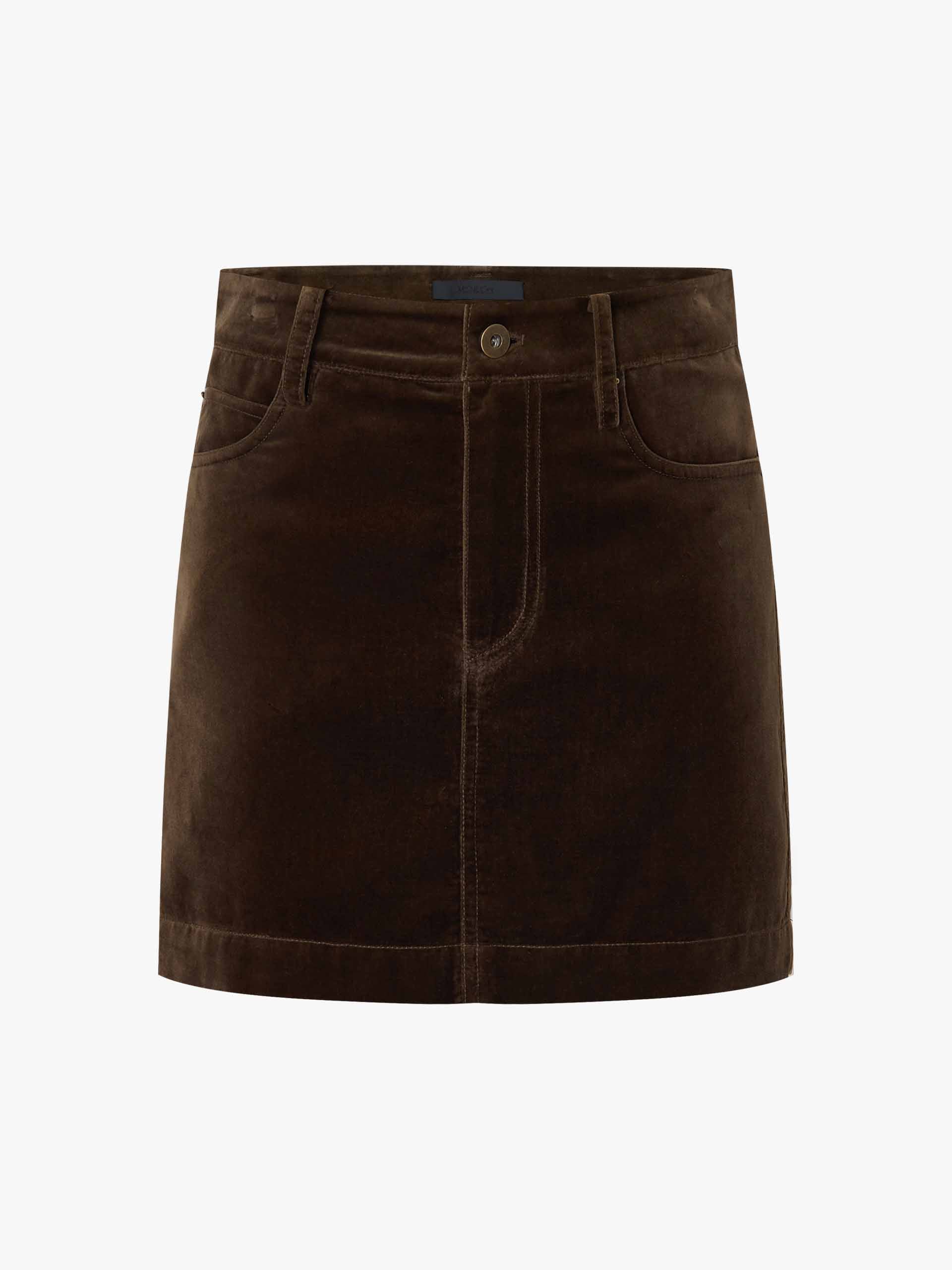 Vintage Velvet Mini Skirt