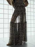Tulle Leopard Print Skirt
