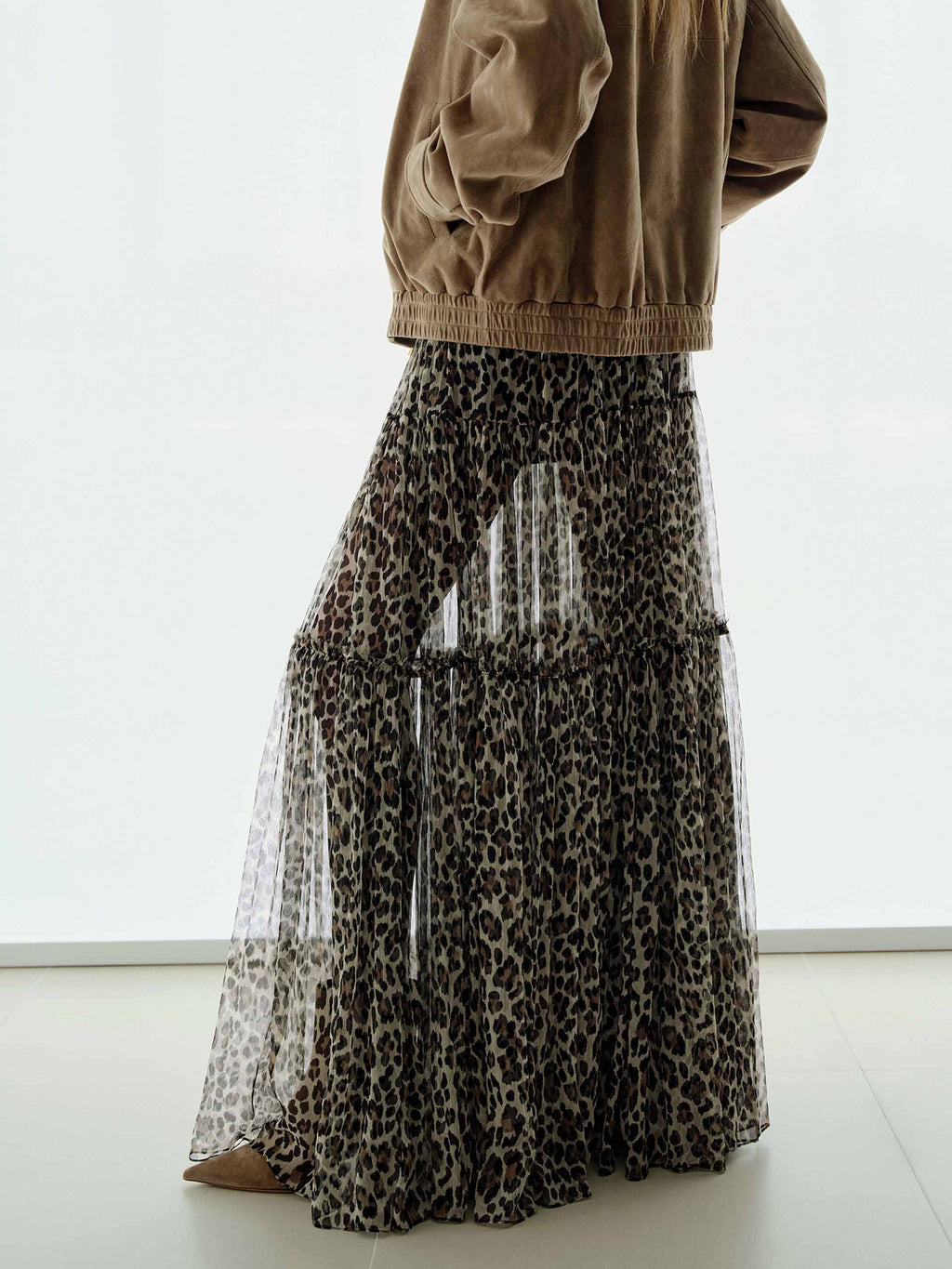 Tulle Leopard Print Skirt