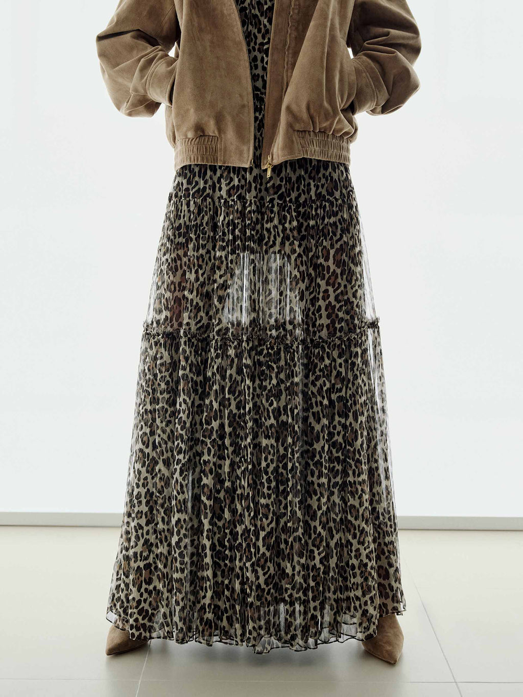 Tulle Leopard Print Skirt