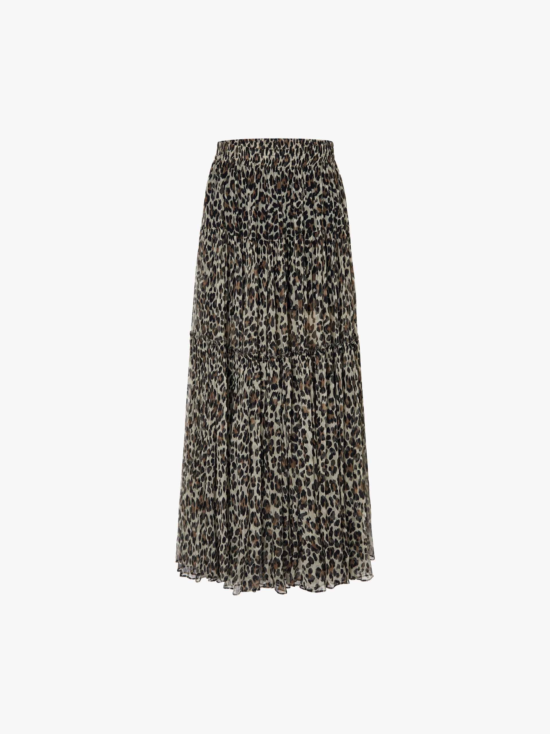 Tulle Leopard Print Skirt