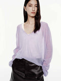 V-neck Knitted Sweater