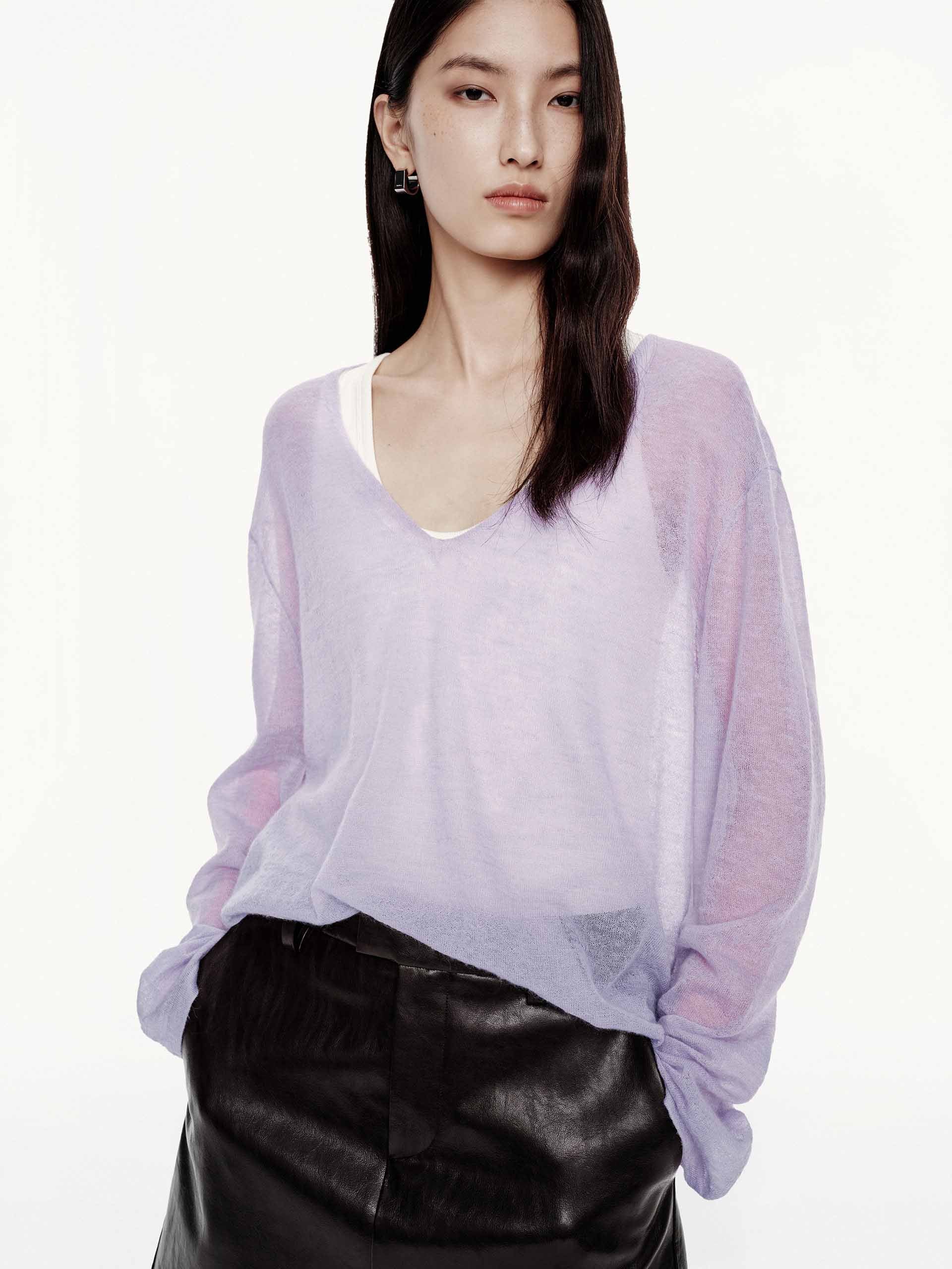 V-neck Knitted Sweater