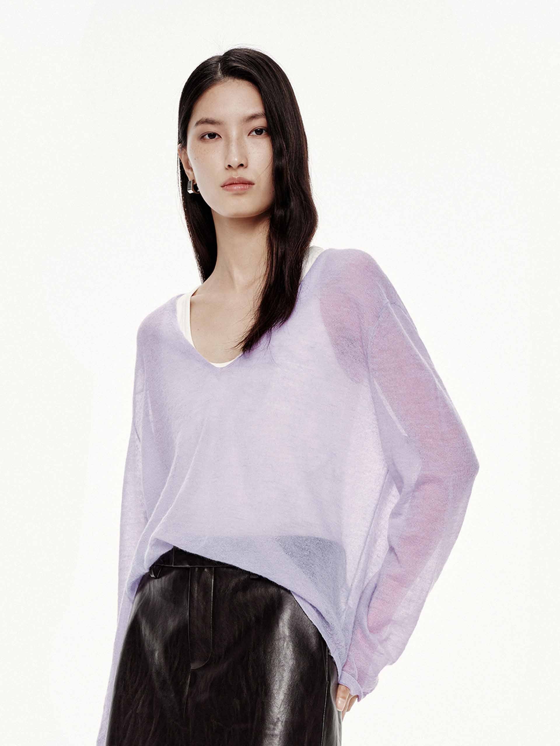 V-neck Knitted Sweater
