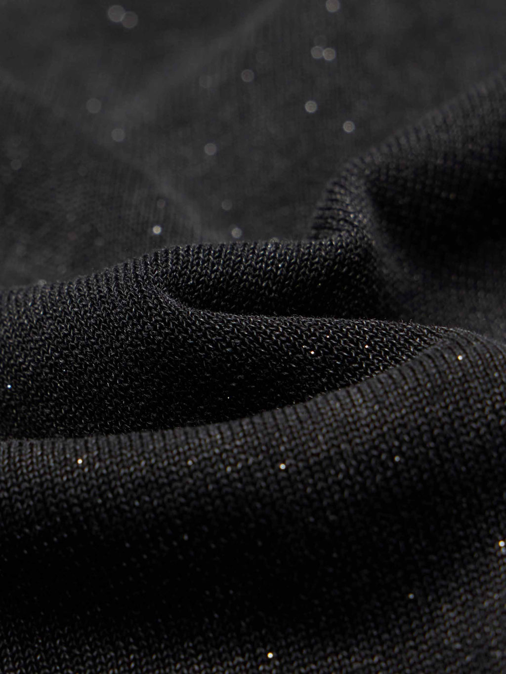 Round Neck Shiny Sweater
