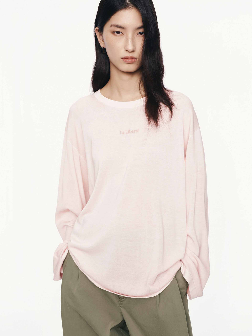 Distressed Collar Knit Sweater
