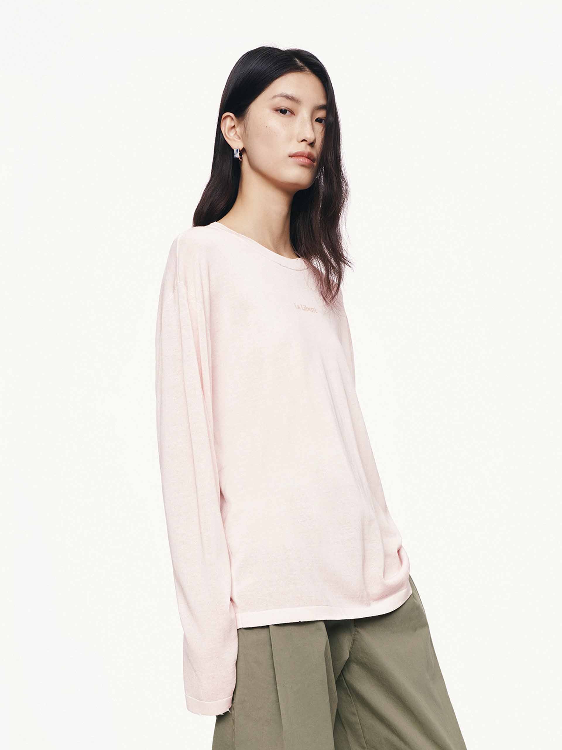 Distressed Collar Knit Sweater