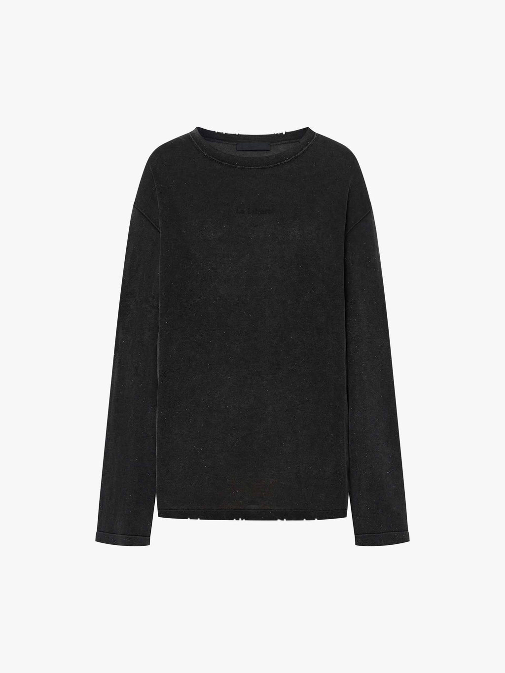 Distressed Collar Knit Sweater