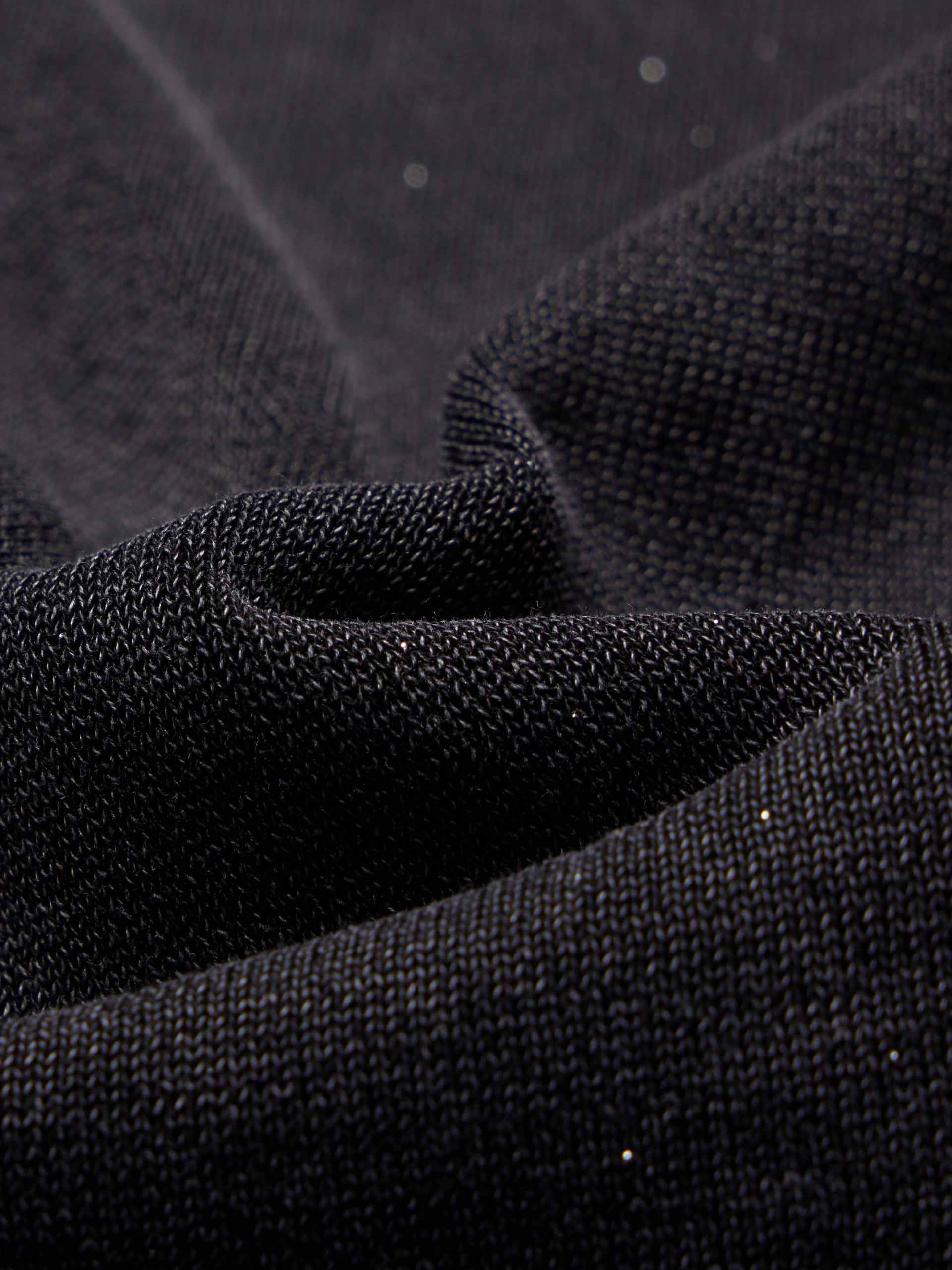 Distressed Collar Knit Sweater