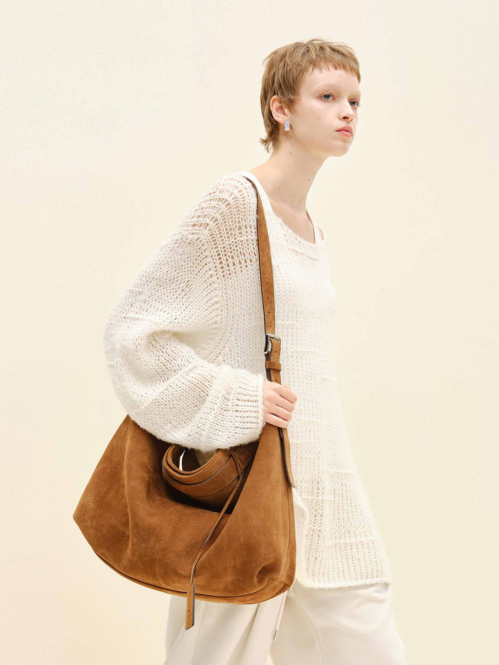 Included Linen Crochet Sweater