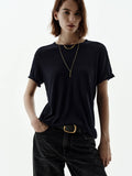 Pure Color Silk Blend Top