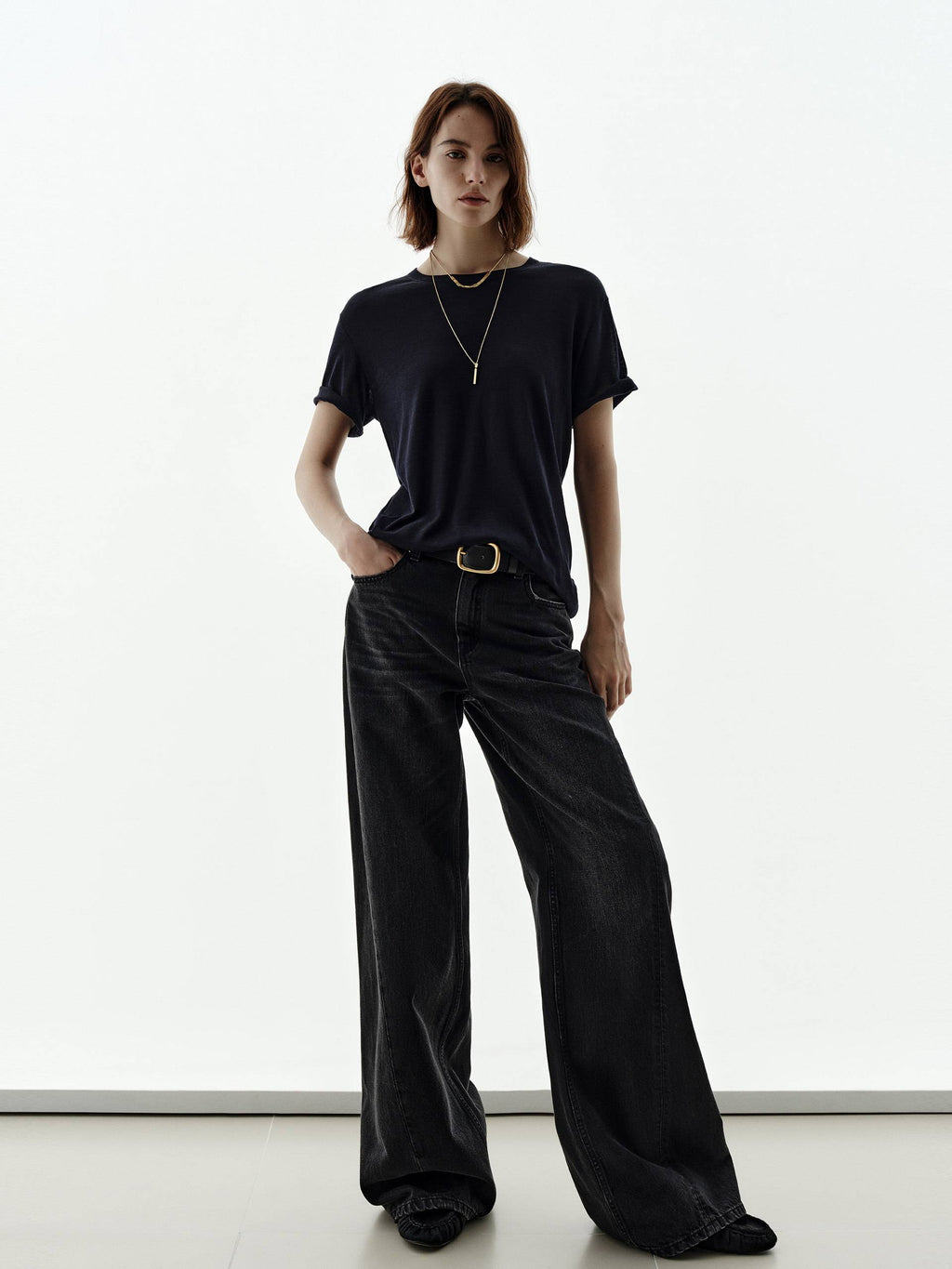 Pure Color Silk Blend Top