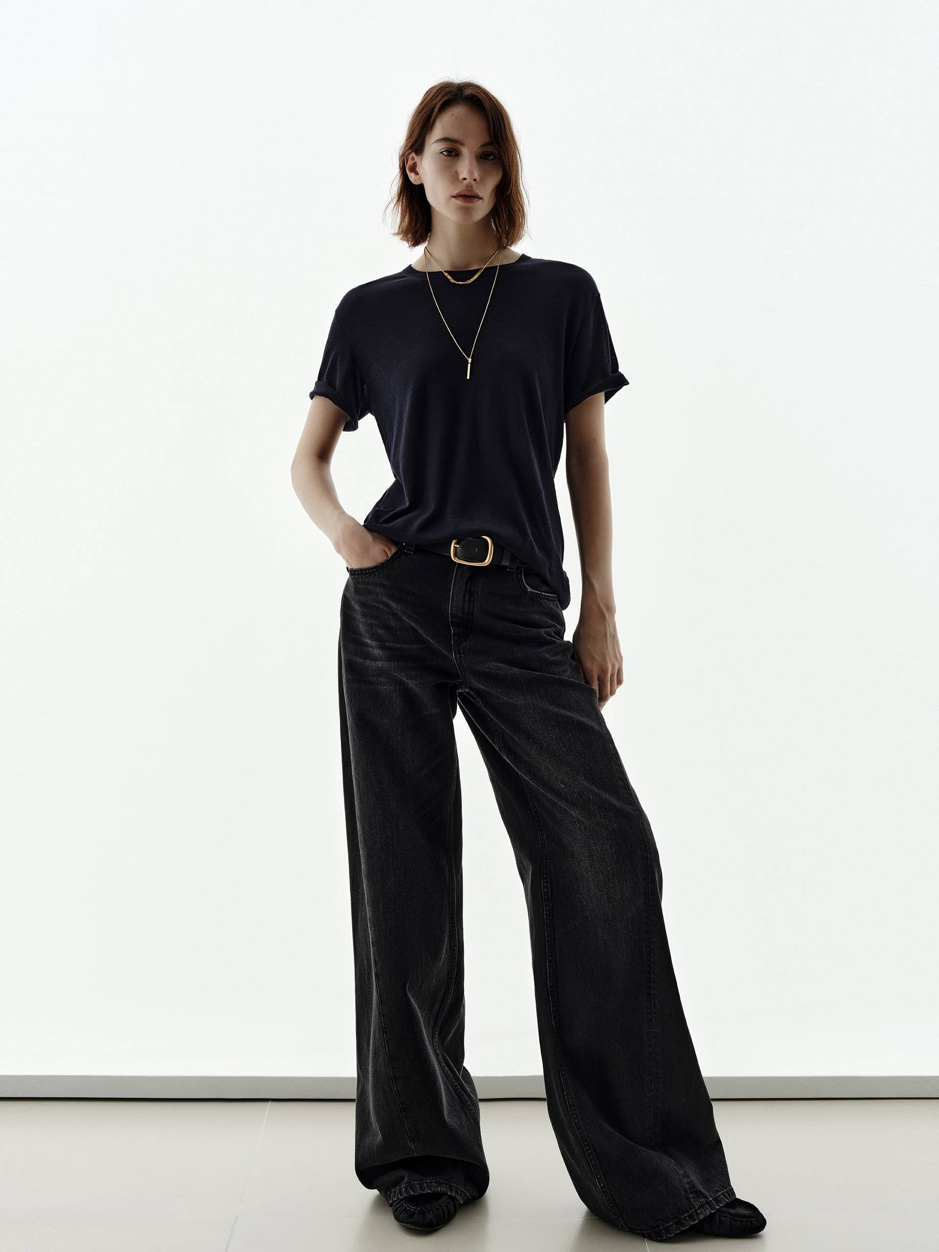 Pure Color Silk Blend Top