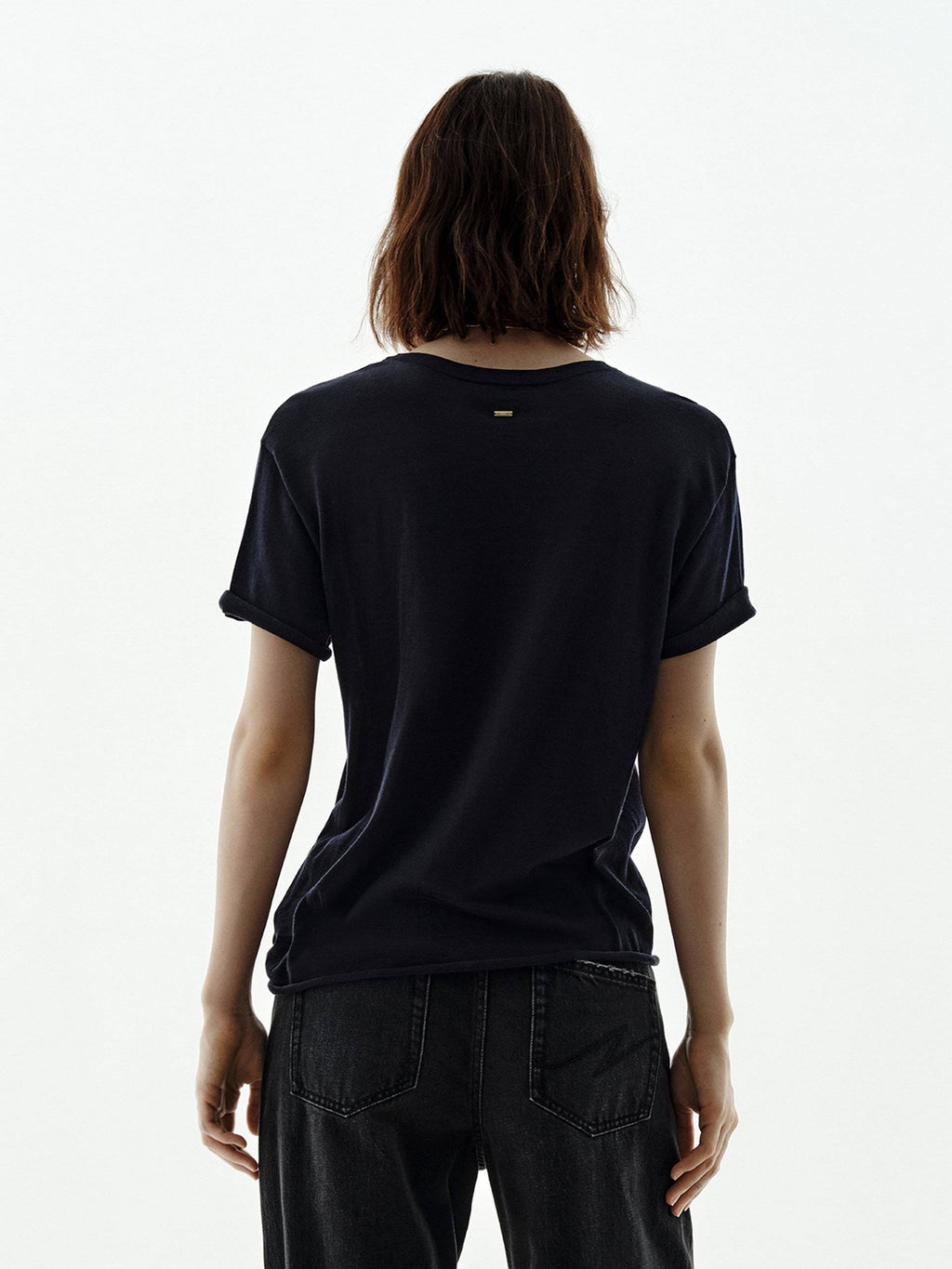 Pure Color Silk Blend Top