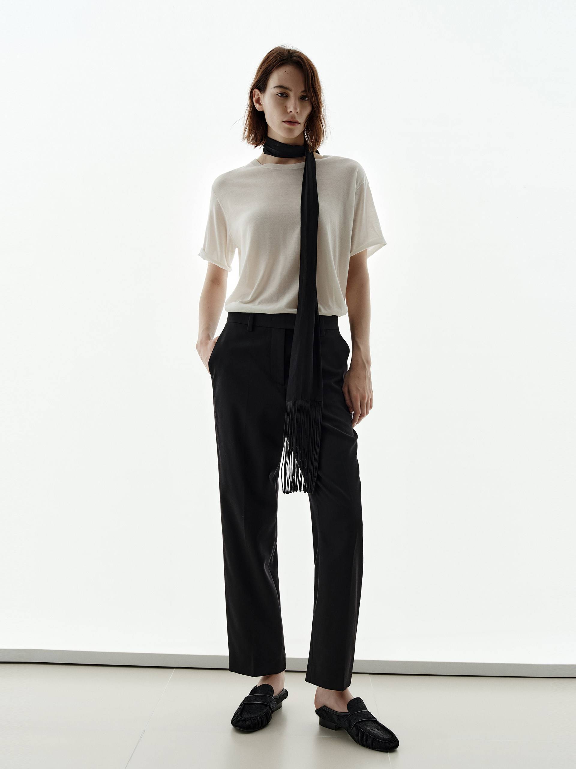 Pure Color Silk Blend Top