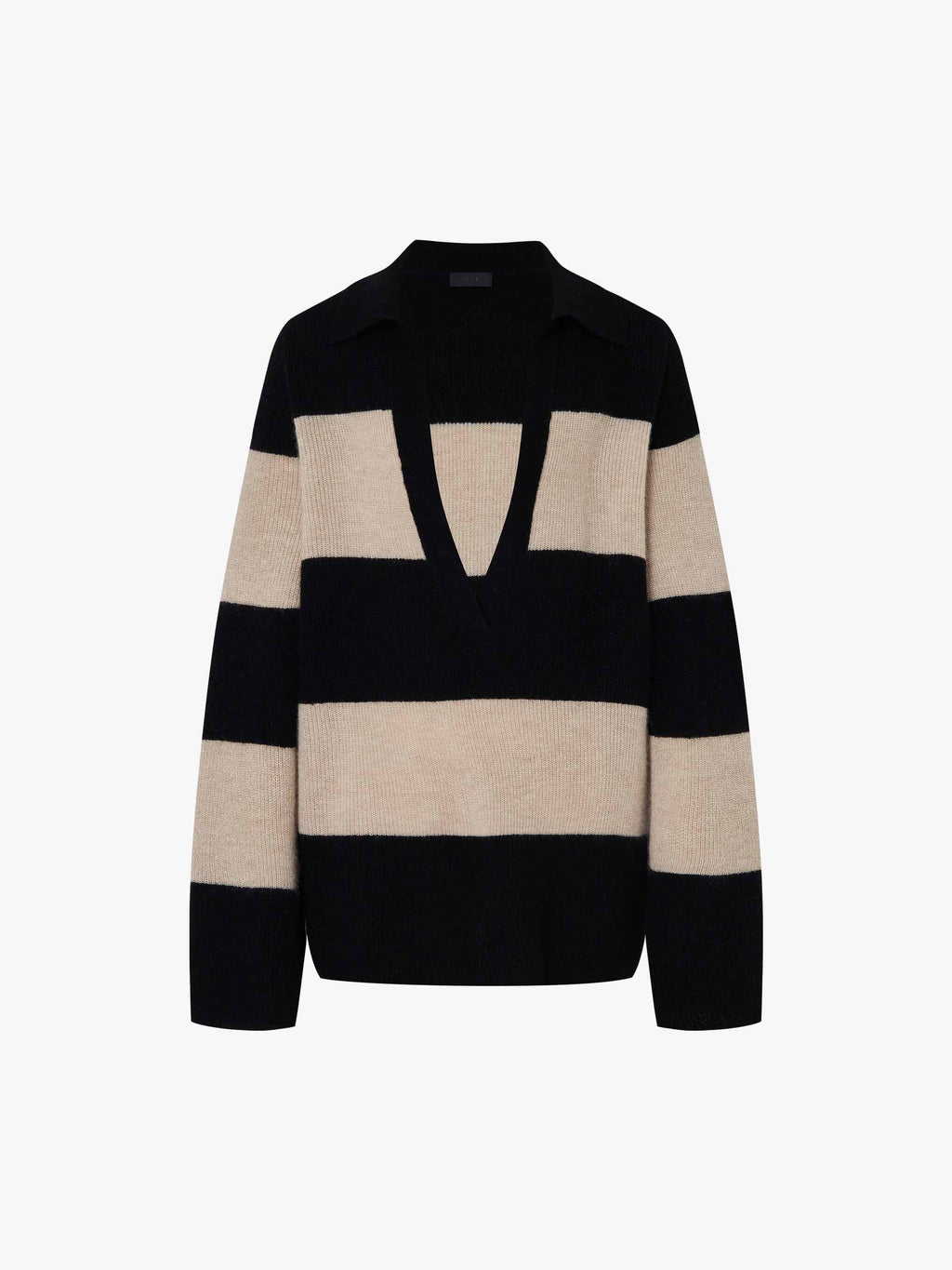 Striped V-neck Sweater
