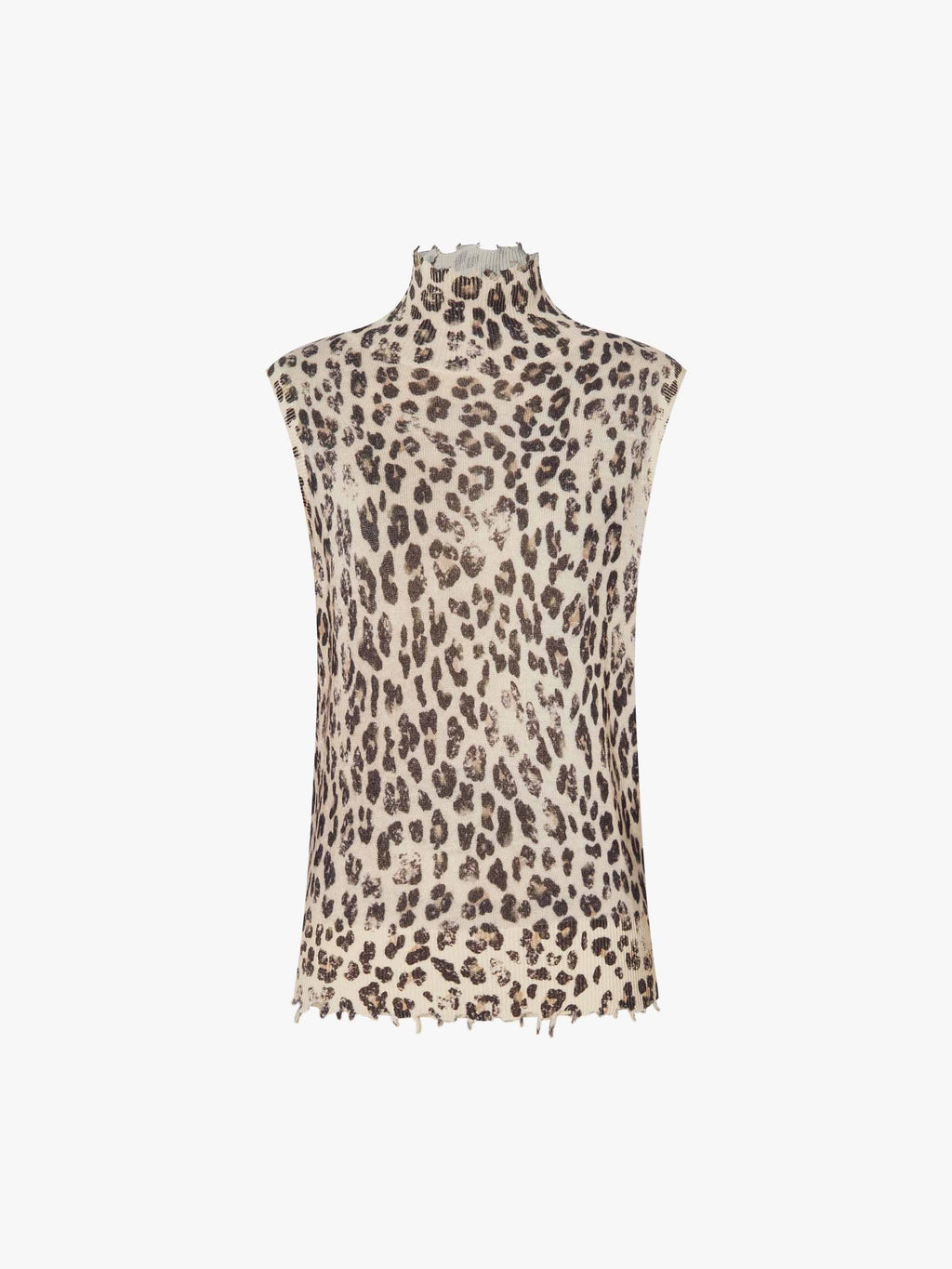 Leopard Print Turtleneck Sweater