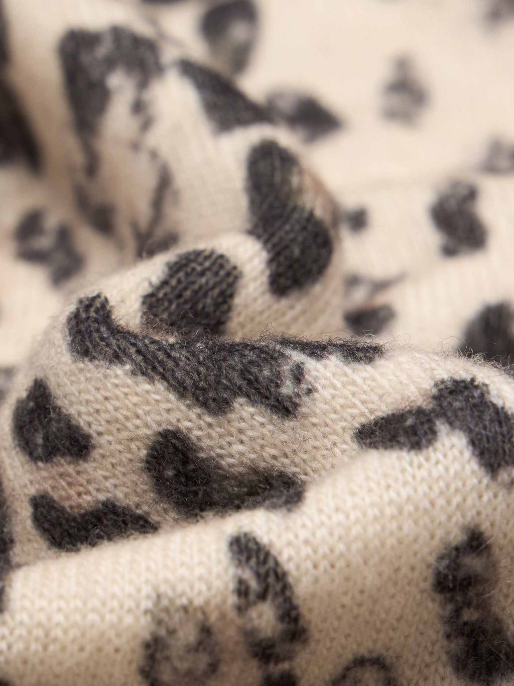 Leopard Print Turtleneck Sweater