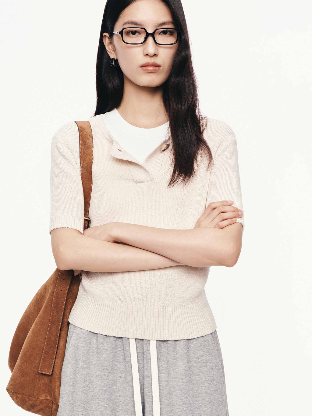 Round Neck Wool Top