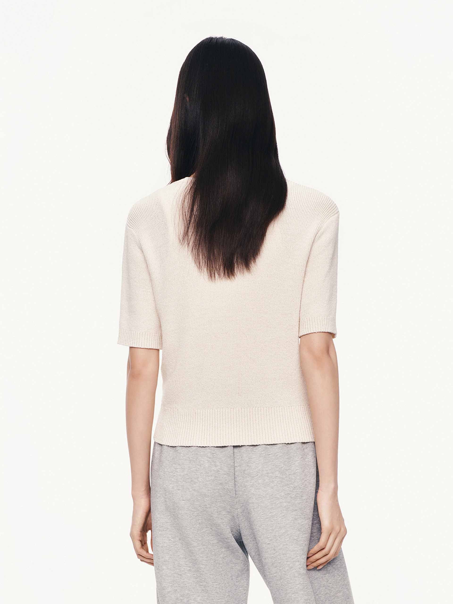 Round Neck Wool Top