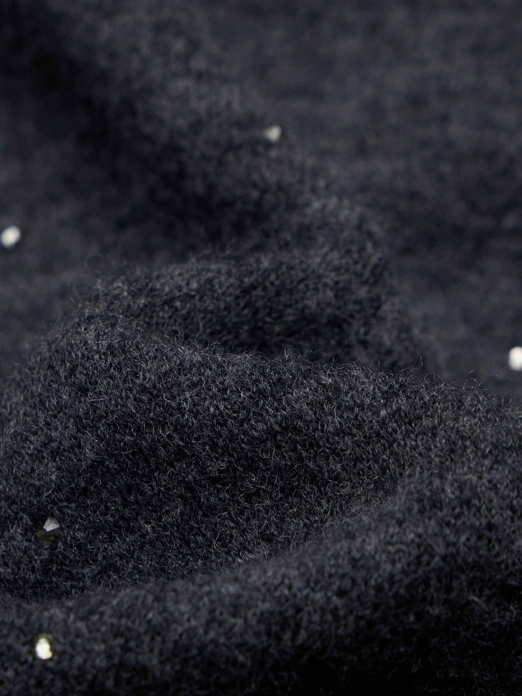 Rhinestone Wool Blend Sweater