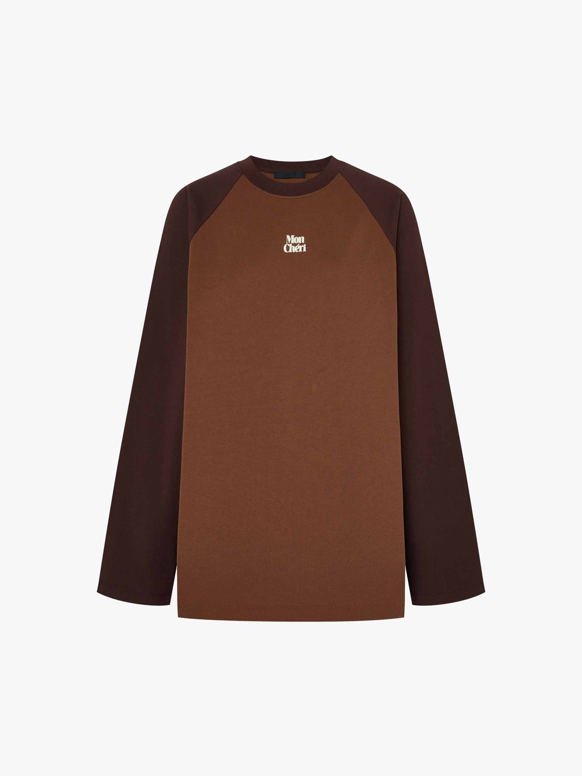 Contrast Raglan Sleeves T-shirt