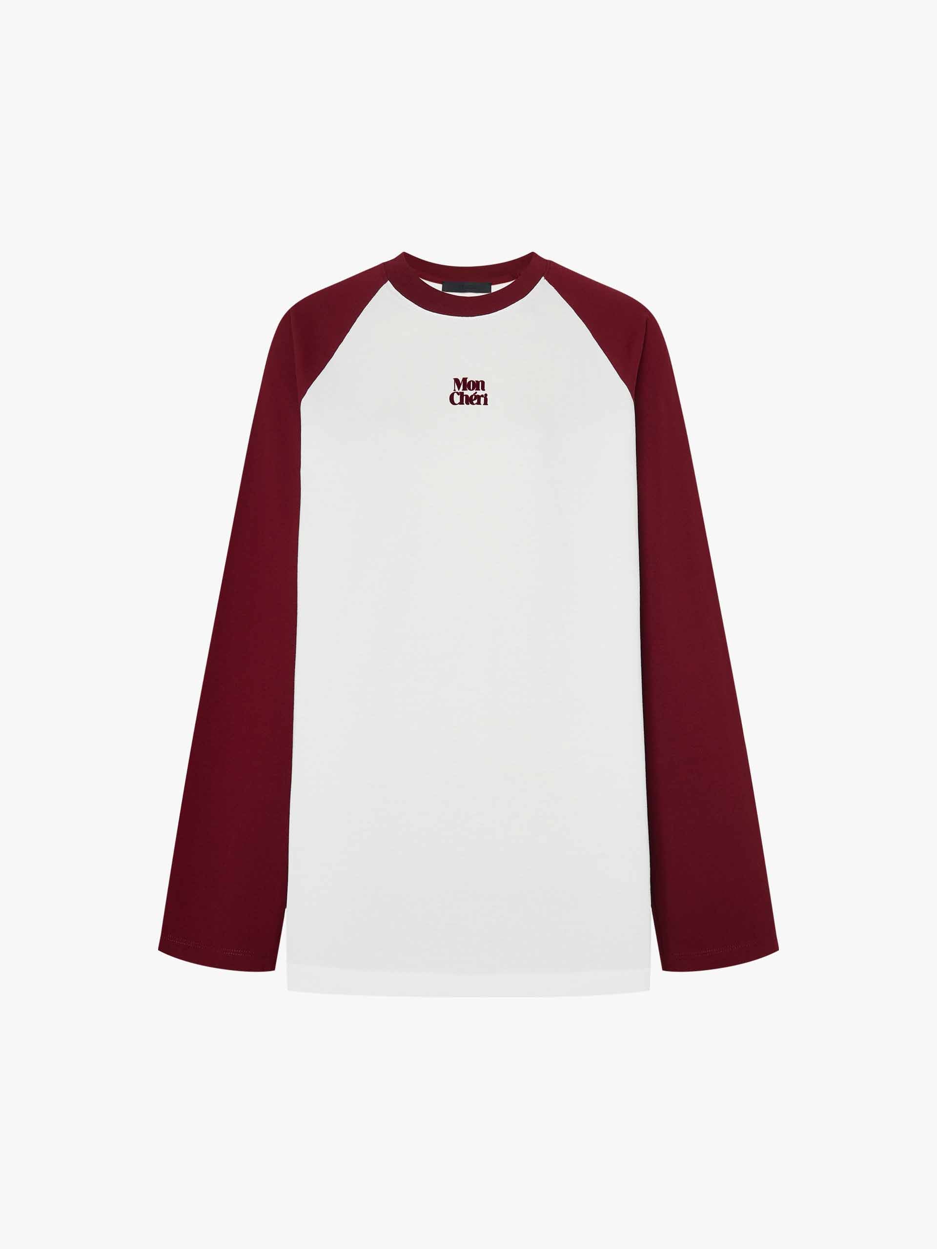 Contrast Raglan Sleeves T-shirt