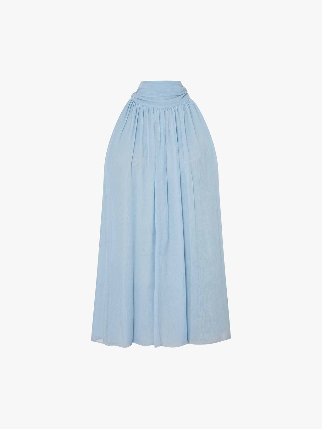 Pleated Detail Silk Blouse