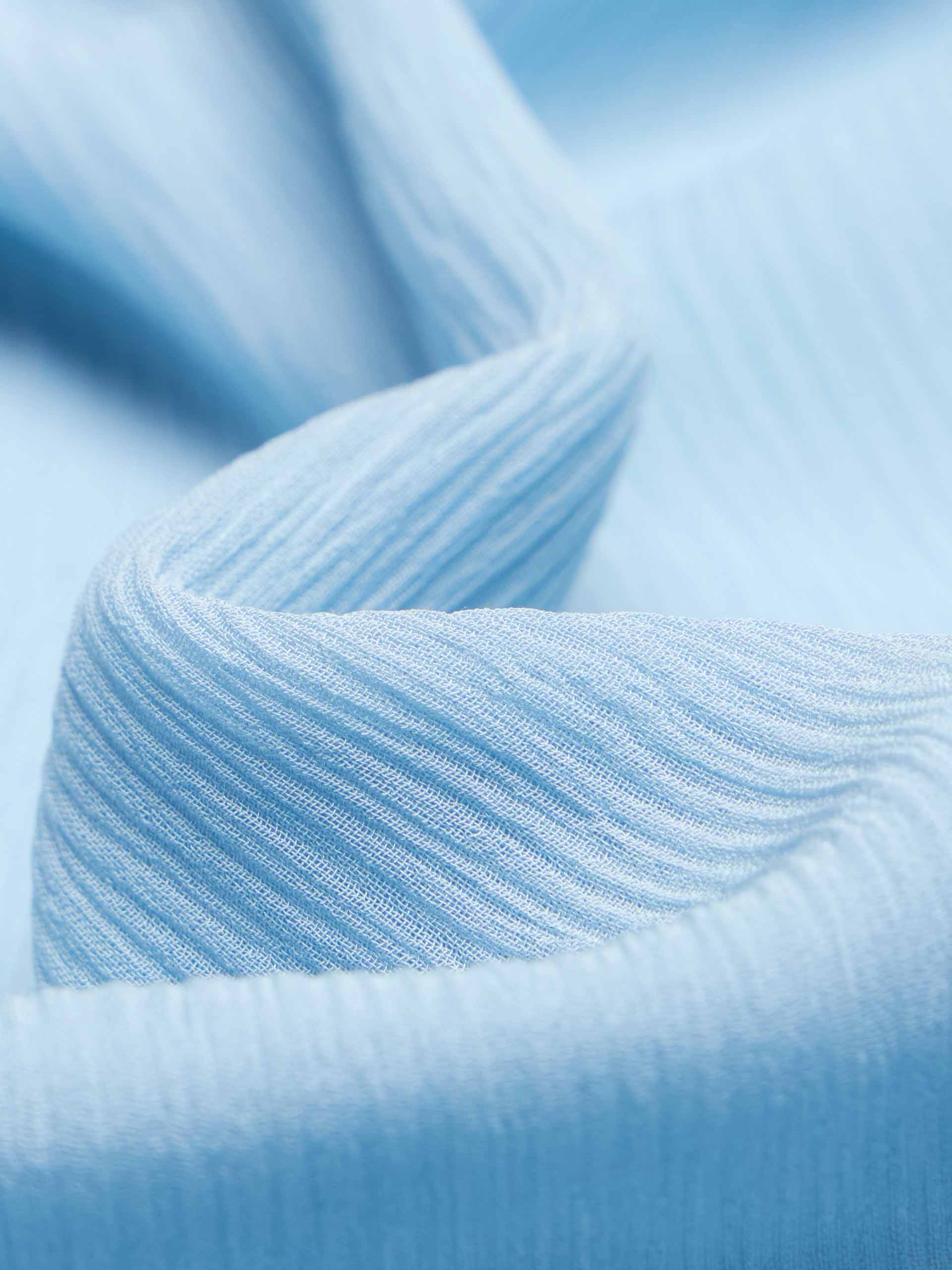 Pleated Detail Silk Blouse