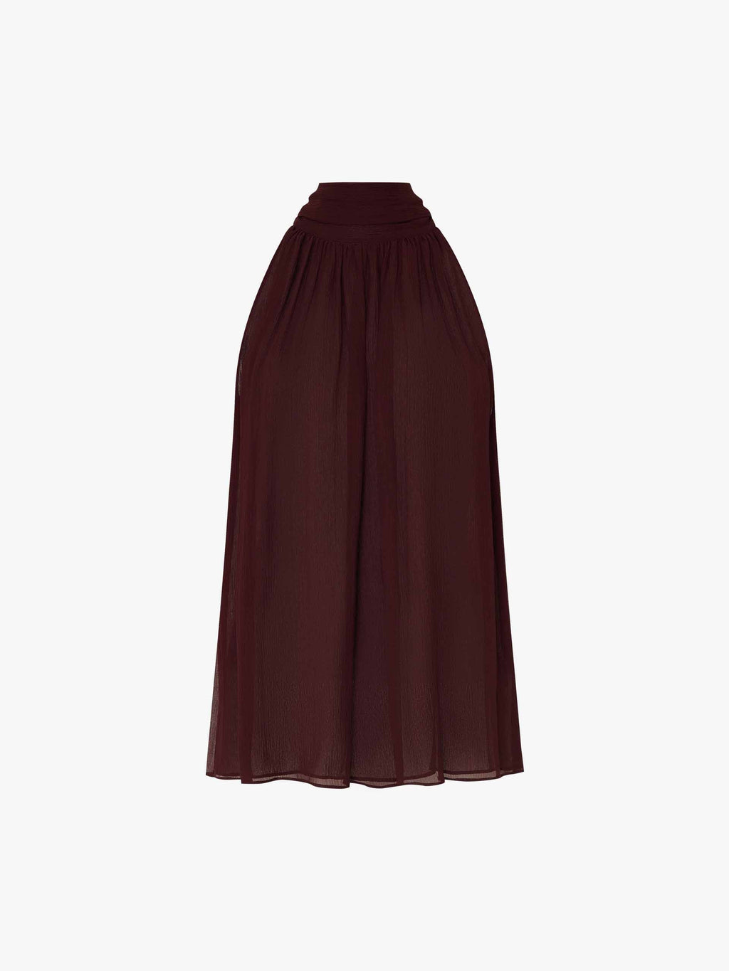 Pleated Detail Silk Blouse