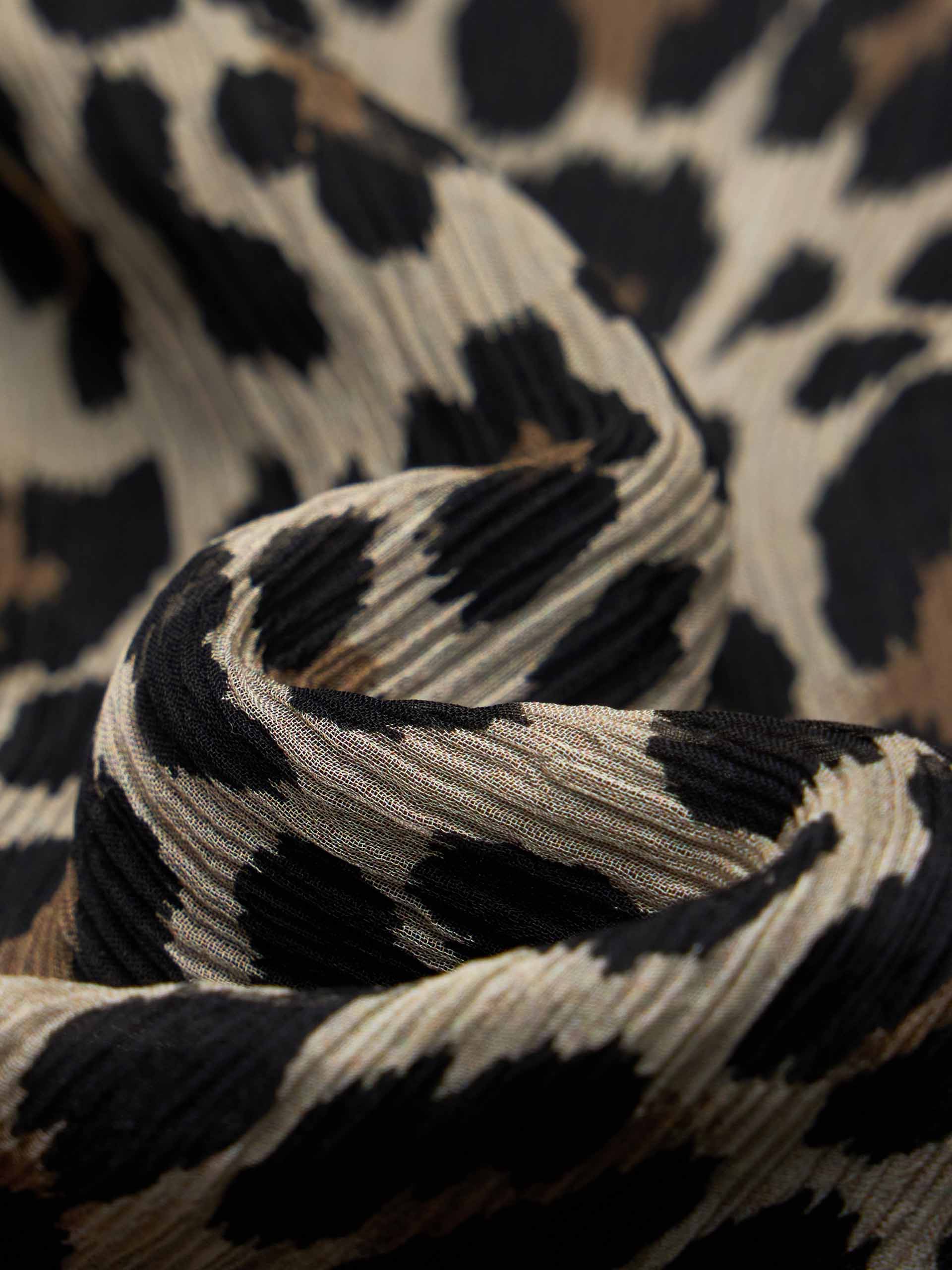 Leopard Print Halterneck Blouse