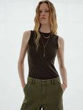Wool Blend Sleeveless Top